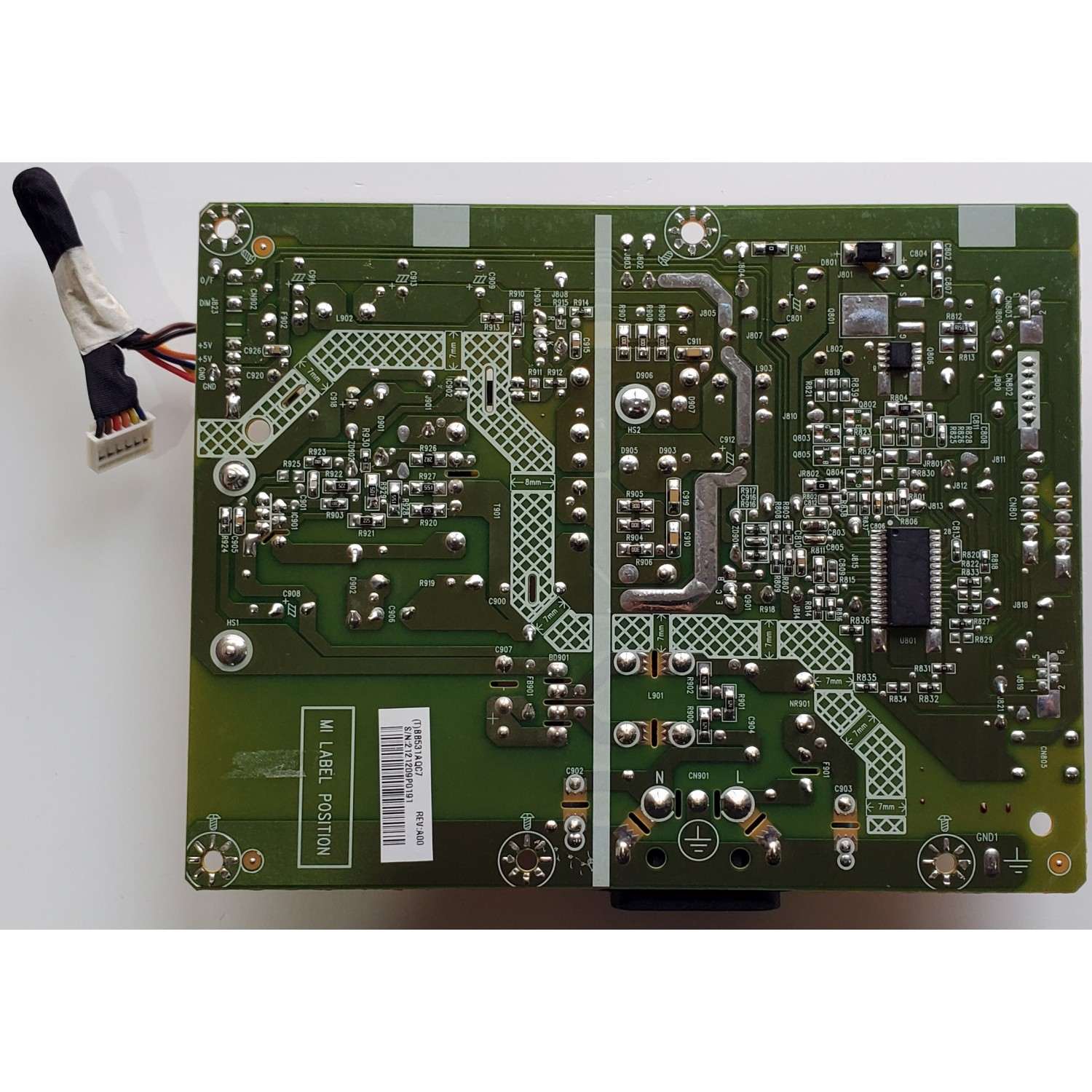 FUENTE DE PODER PARA MONITOR DELL / NUMERO DE PARTE BB531AQC7 / 715G4210-P01-001-0H1M / (T)BB531AQC7 / PANEL M215HW03 V.1 / MODELO E2211Hc - Imagen 2