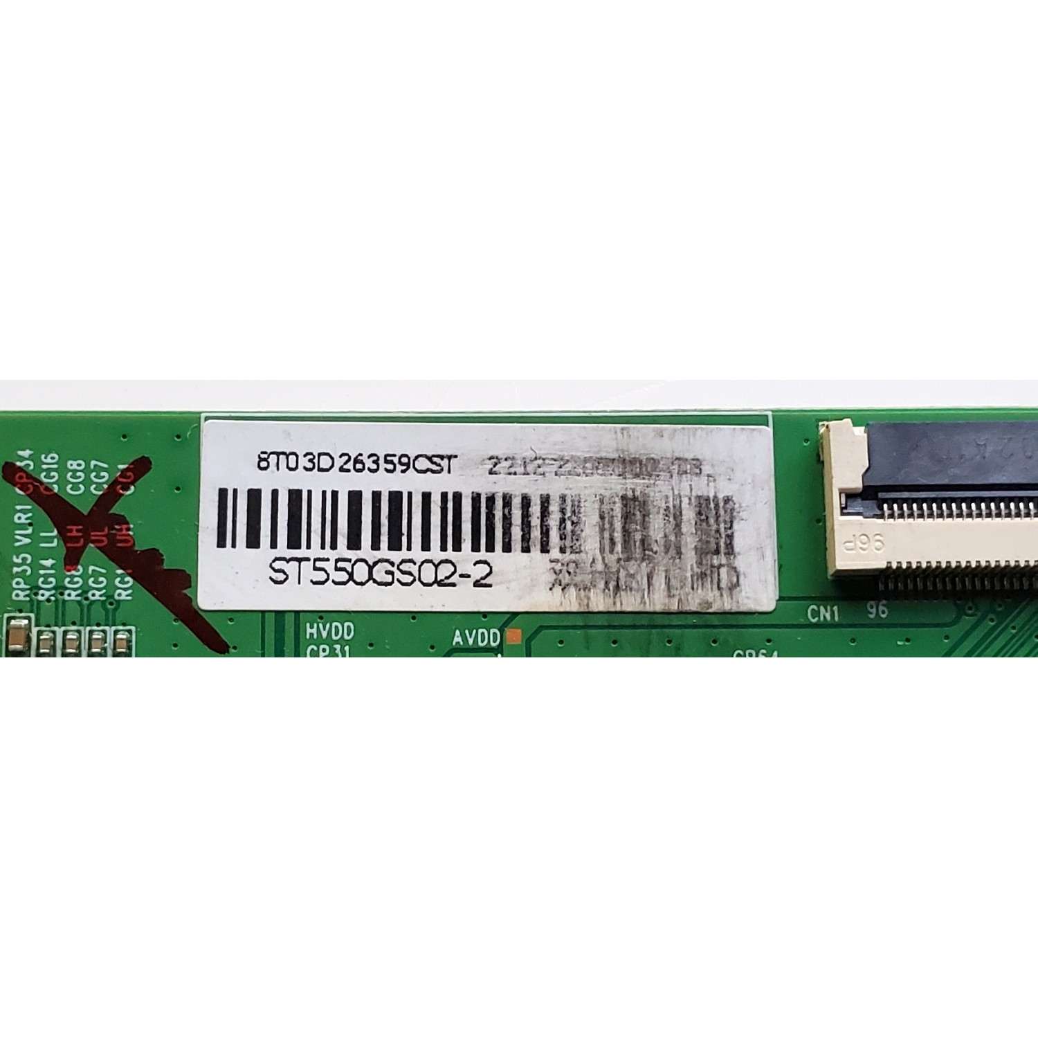 T-CON ORIGINAL PARA TV EVL / NUMERO DE PARTE ST550GS02-2 / DCBDU-C196C_02 / 8T03D26 / 8T03D26359CST / 22122201000278 / 2212 2201000278 / MODELO 55EVLS4 - Imagen 3