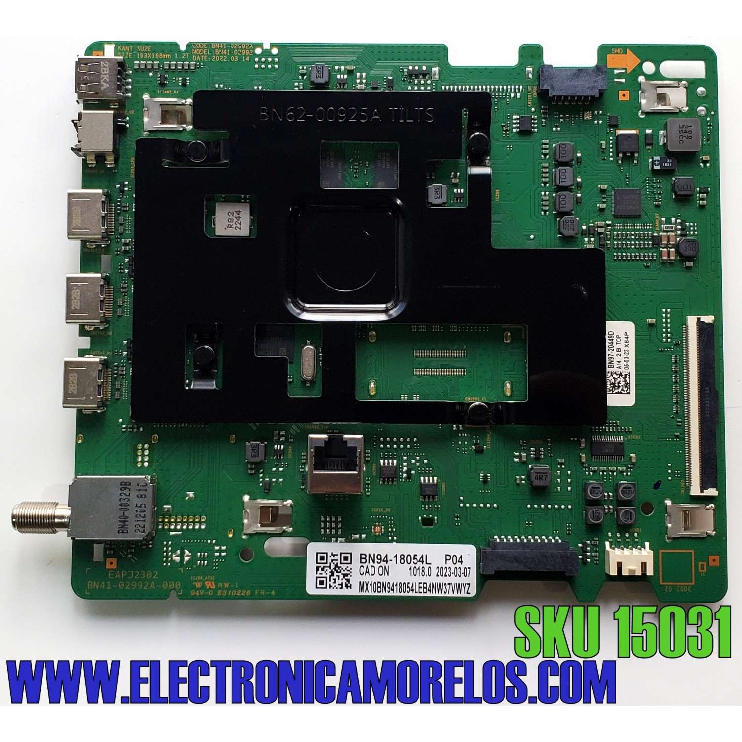 MAIN ORIGINAL PARA TV SAMSUNG 4K UHD HDR SMART TV / NUMERO DE PARTE BN94-18054L / BN41-02992A / BN97-20449D / BN9418054L / PANEL CY-BC075HGHV2H / DISPLAY ST7461D03-1 VER.2.1 / MODELOS UN75CU7000FXZA CF02 / UN75CU7000BXZA CF02 / UN75CU7000DXZA CF02