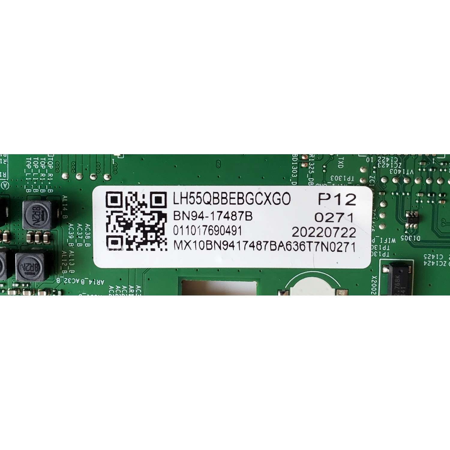MAIN PARA TV SAMSUNG COMERCIAL 4K·UHD / NUMERO DE PARTE BN94-17487B / BN41-03034A / BN97-19502E / BN97-19501A / BN9417487B / PARTES SUSTITUTAS BN94-17487N / BN94-17936J / DISPLAY ST5461D11-A VER.2.1 / BN96-53571A / BN9653571A / MODELO LH55QBBEBGCXGO - Imagen 6