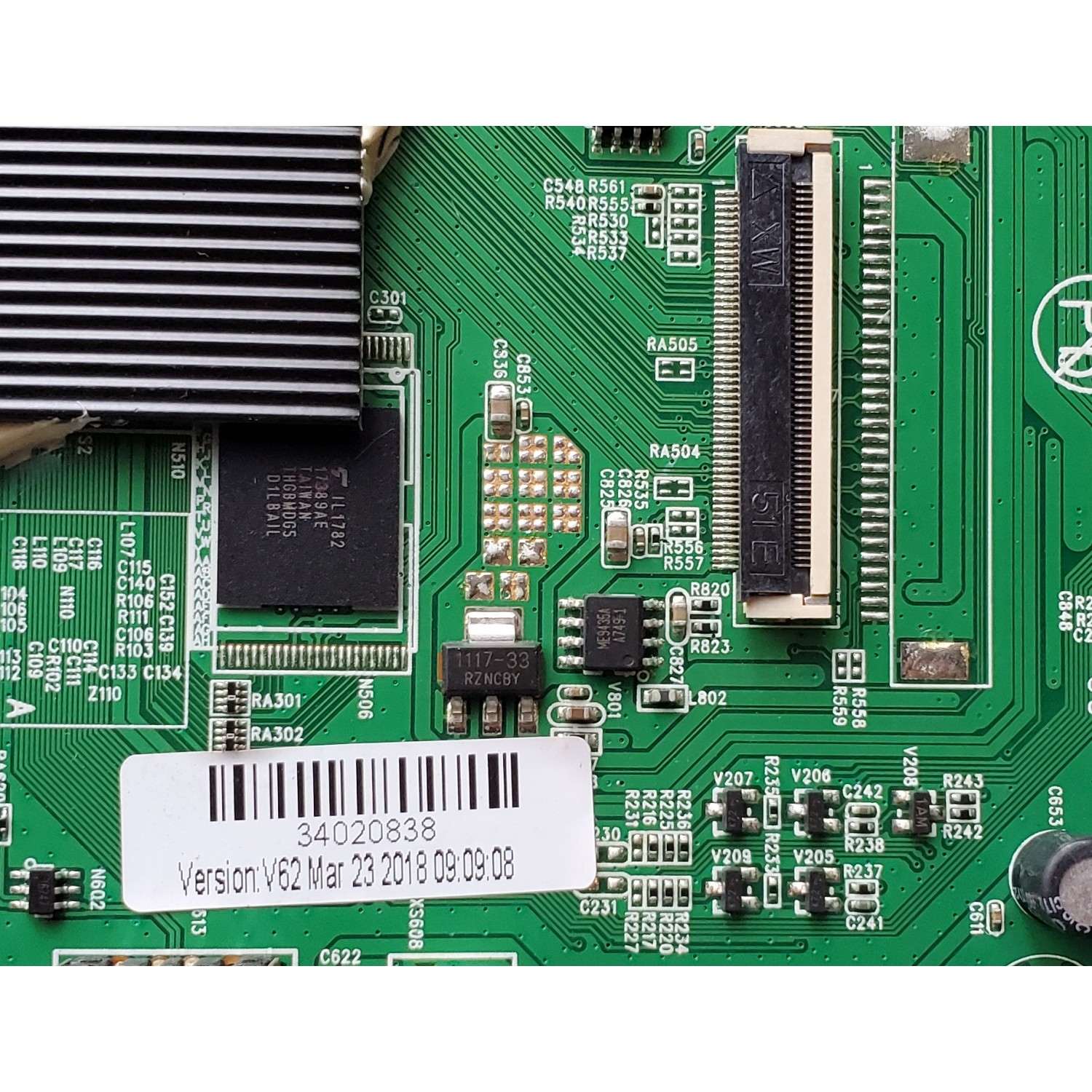 MAIN FUENTE ((COMBO)) PARA TV SEIKI FHD SMART TV / NUMERO DE PARTE 34020838 / SC-40FK700N / LSC400HN02-8 / 34020838KW84001194 / PANEL DLED40KJAH / DISPLAY LSC400HN02-804 / MODELO SC-40FK700N - Imagen 3