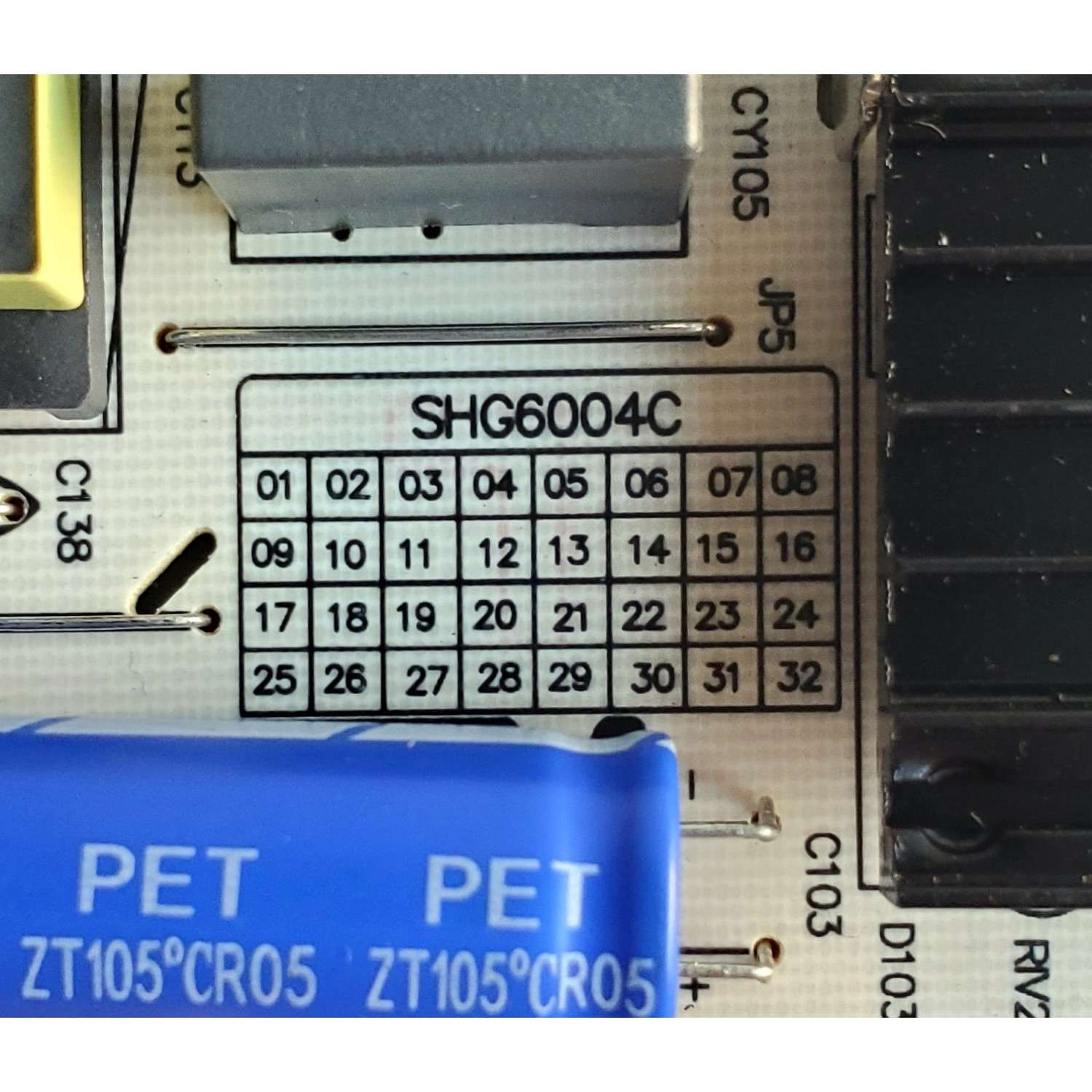 FUENTE DE PODER ORIGINAL PARA TV HKPRO / NUMERO DE PARTE 81-PBE055-H4C83AP / SHG6004C-101H / DLBB513 / SHG6004C-101HA / CQC14134104969 / SHG6004C / DISPLAY CV580U1-T01 REV:02 / MODELO HKP58UHD7 - Imagen 3