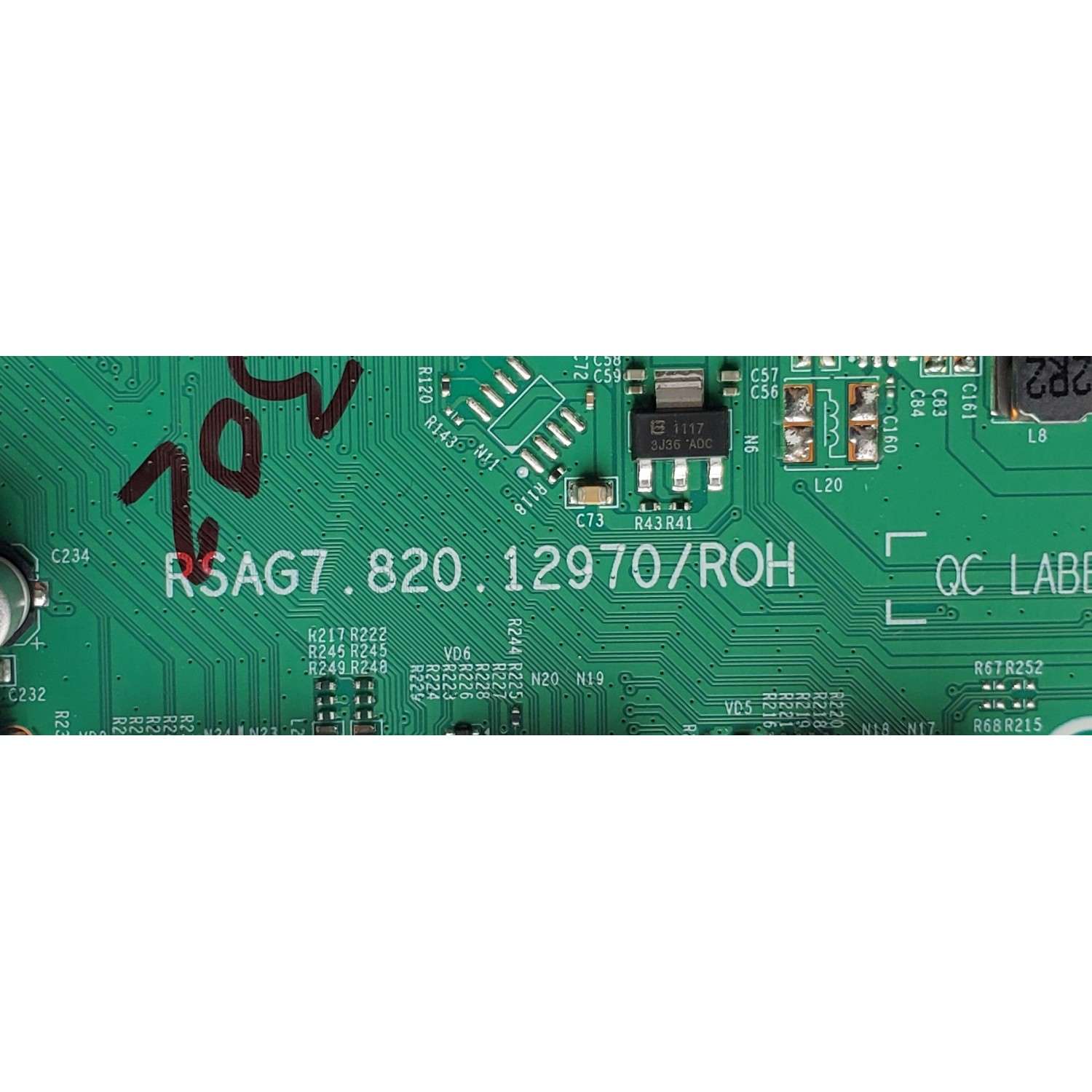 MAIN ORIGINAL PARA TV HISENSE VIDAA 4K UHD HDR / NUMERO DE PARTE 335414 / RSAG7.820.12970/ROH / 335415 / 55A53FUA / 55A53FUA(0018) / PANEL HD550Y1U74-T0LG\S0\GM\MCKD3A\ROH / DISPLAY HF550QUB-F20 / MODELO 55A65K - Imagen 2