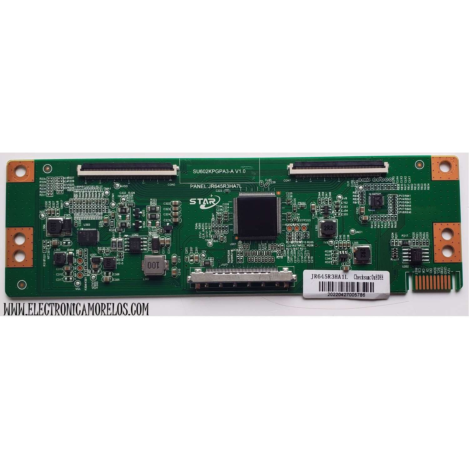 T-CON PARA TV WESTINGHOUSE / NUMERO DE PARTE SU602KPGPA3-A V1.0 / JR645R3HA7L / JR645R3HA1L / 20220427005786 / PANEL K650WLEDM-SHK1H / DISPLAY JR645R3HA7L / MODELO WR65UT4212 - Imagen 3