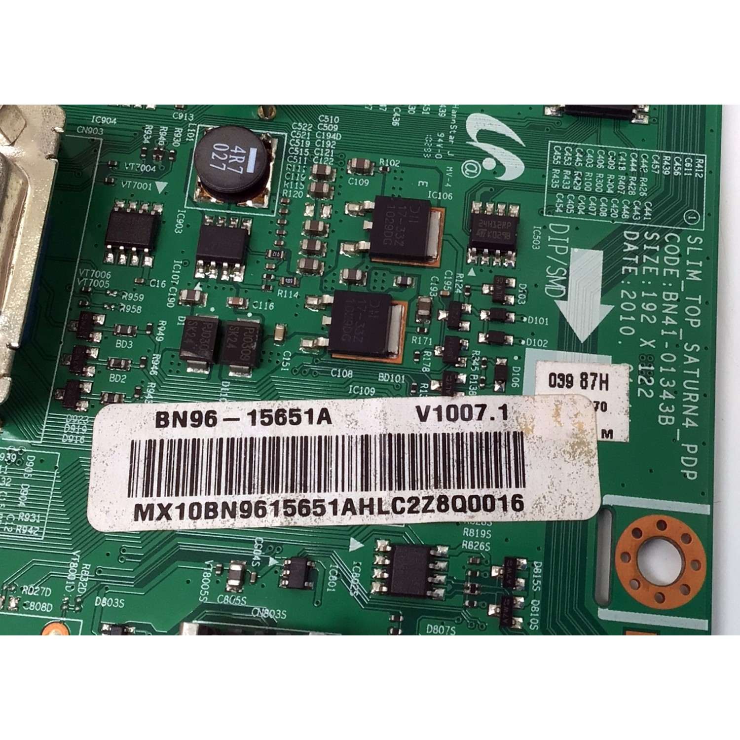 MAIN PARA TV SAMSUNG / NUMERO DE PARTE BN96-15651A / BN41-01343B / BN9615651A / PARTES SUSTITUTAS BN96-14711B / BN94-03252A / BN96-15651A / BN96-14711A / PANEL S42AX-YD13 / S42AX-YB09 / MODELOS PN42C450 / PN42C450B1DXZA NY04 / PN42C450B1DXZA IY02 - Imagen 3