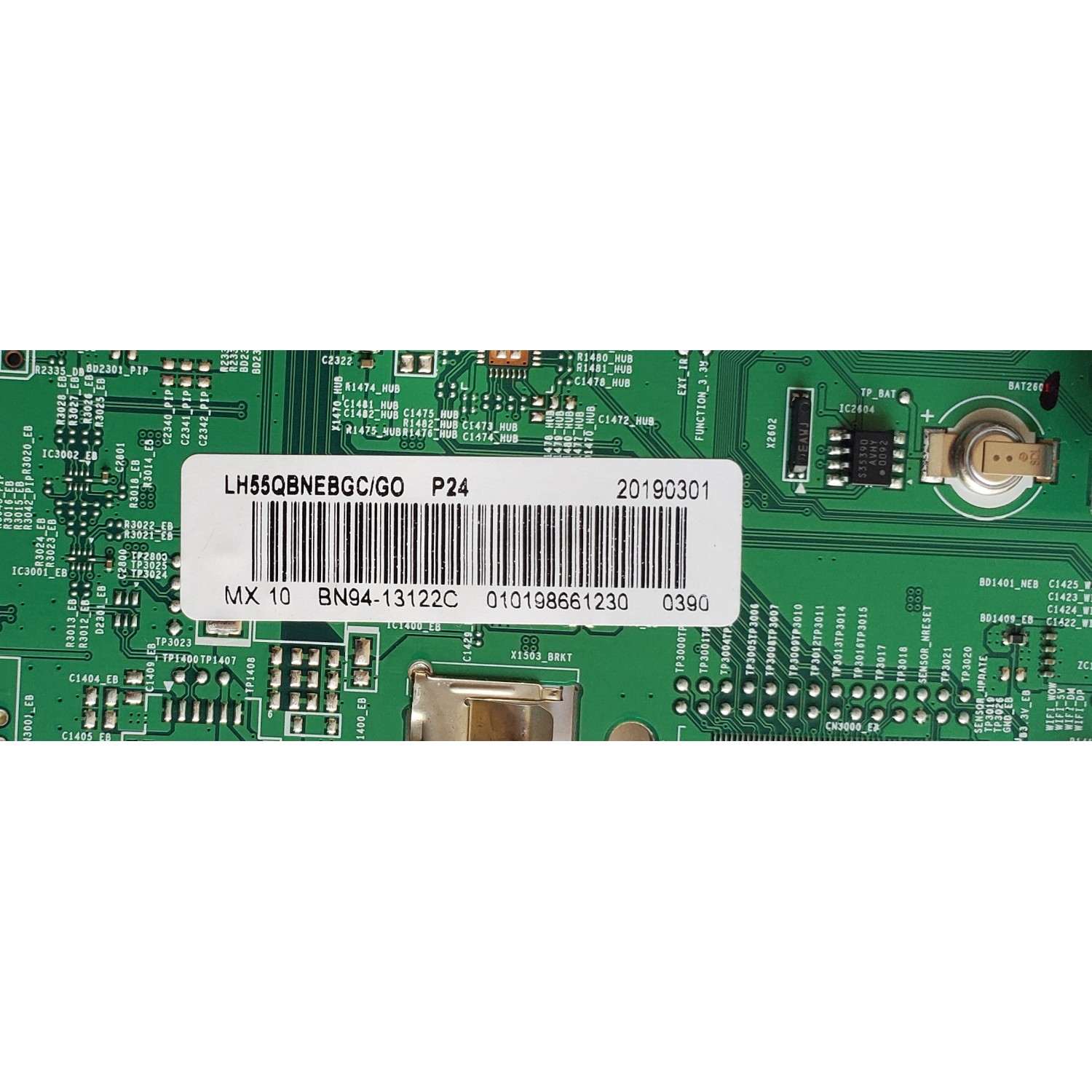 MAIN PARA TV SAMSUNG / NUMERO DE PARTE BN94-13122C / BN41-02656A / BN97-14592B / BN9413122C / PANEL CY-NN055HGLVZH / DISPLAY LSF550FN09 / BN96-39045D / BN9639045D / MODELO LH55QBNE / LH55QBNEBGC/G0 FA01	 - Imagen 2