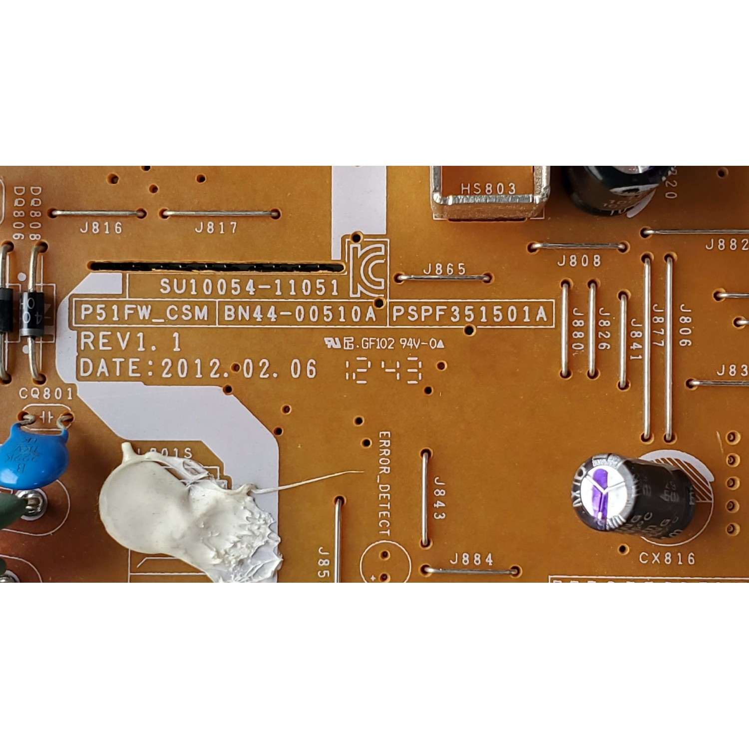 FUENTE DE PODER PARA TV SAMSUNG / NUMERO DE PARTE BN4400510A / SU10054-11051 / P51FW_CSM / BN44-00510A / PSPF351501A / SUSTITUTA BN4400510B / BN44-00510B / MODELOS PN51E6500 / PN51E535A3FXZA TS02 / PN51E530A3FXZA SS01 / PN51E530A3FXZA TS02 / PN51F4500 - Imagen 2