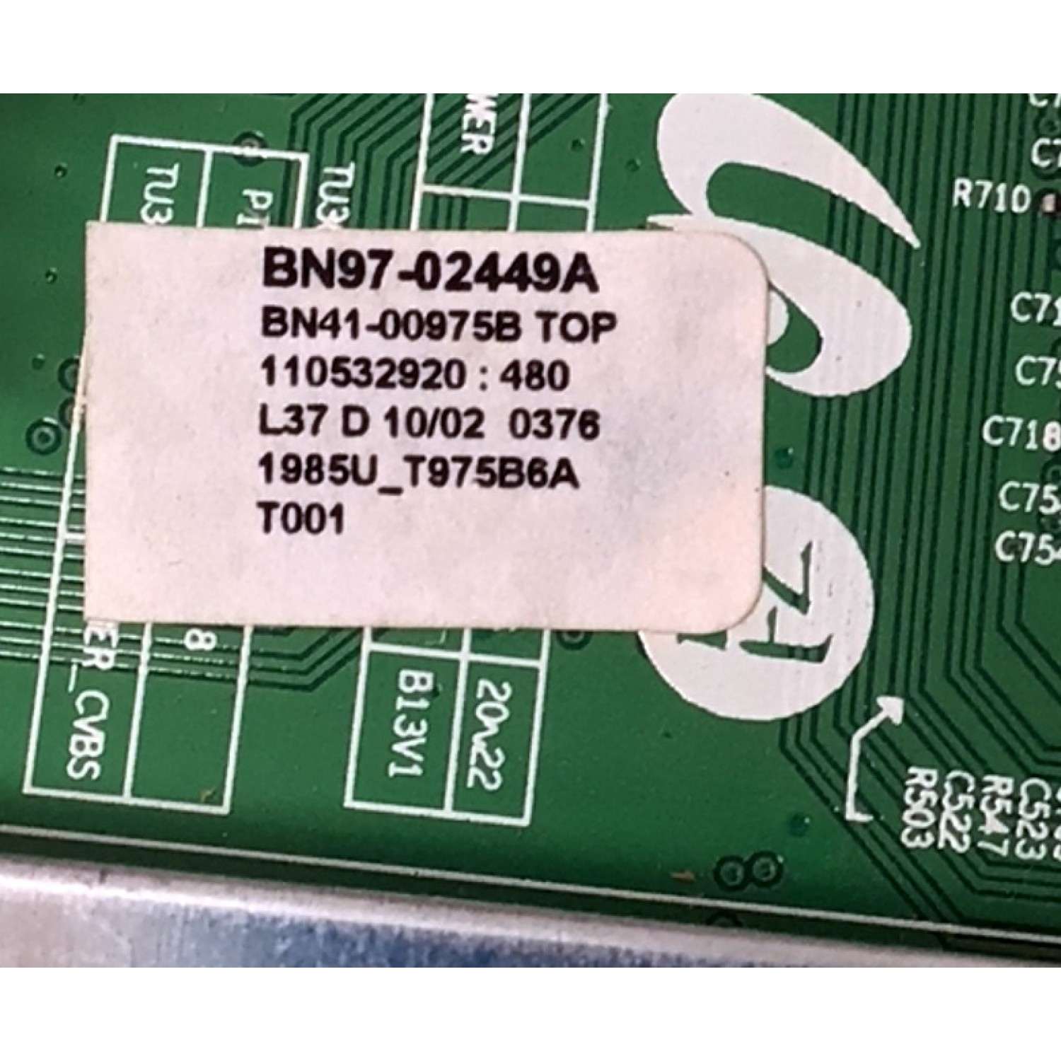 MAIN PARA TV SAMSUNG / NUMERO DE PARTE BN94-01723A / BN97-02449A / BN41-00975B / BN9401723A / SUSTITUTAS BN94-01628C / BN94-01628P / 01628Z / 02132G / 02132H / 08251A / 08251B / 08251F / 08251M / 08251G / PANEL T460HW02 V.5 / MODELO LN46A530P1FXZA - Imagen 4