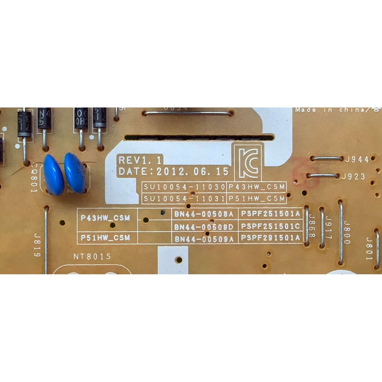 FUENTE DE PODER PARA TV SAMSUNG / NUMERO DE PARTE BN4400508A / BN44-00508A / PSPF251501A / PANEL S43AX-YD01 / S43AX-YB01 / MODELOS PN43E440 / PN43E440A2FXZA TS02 / PN43E450 / PN43E450A1FXZA TS02 / PN43F4500 / PN43F4500AFXZA UD01 - Imagen 2