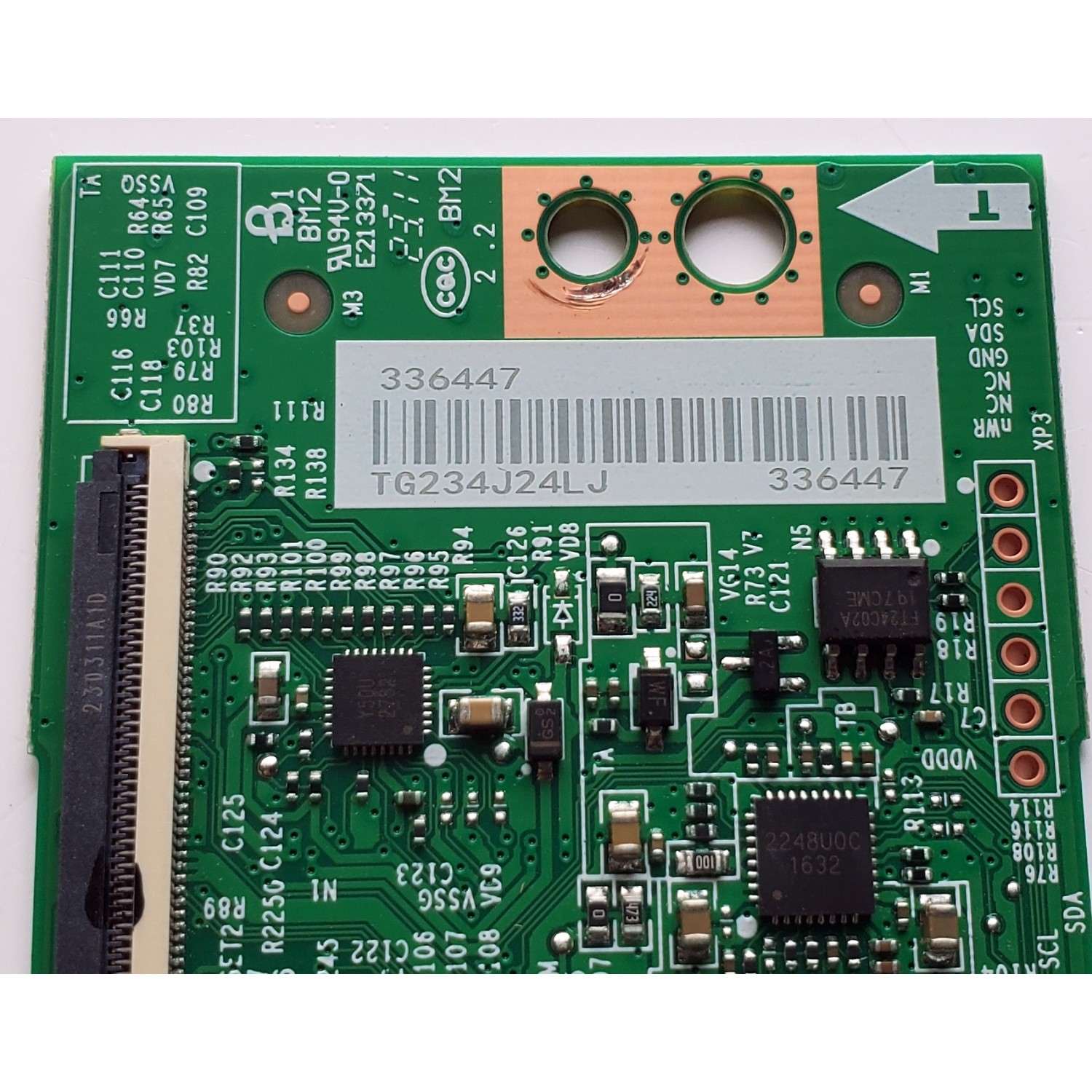 T-CON PARA TV HISENSE / NUMERO DE PARTE 336447 / RSAG7.820.13027/ROH / E213371 / PANEL HD550H3U52-T0L6\S0\SM\ROH / DISPLAY T550QVN10.0 / MODELO 55U6K / 55U6K 55U66KUA - Imagen 2