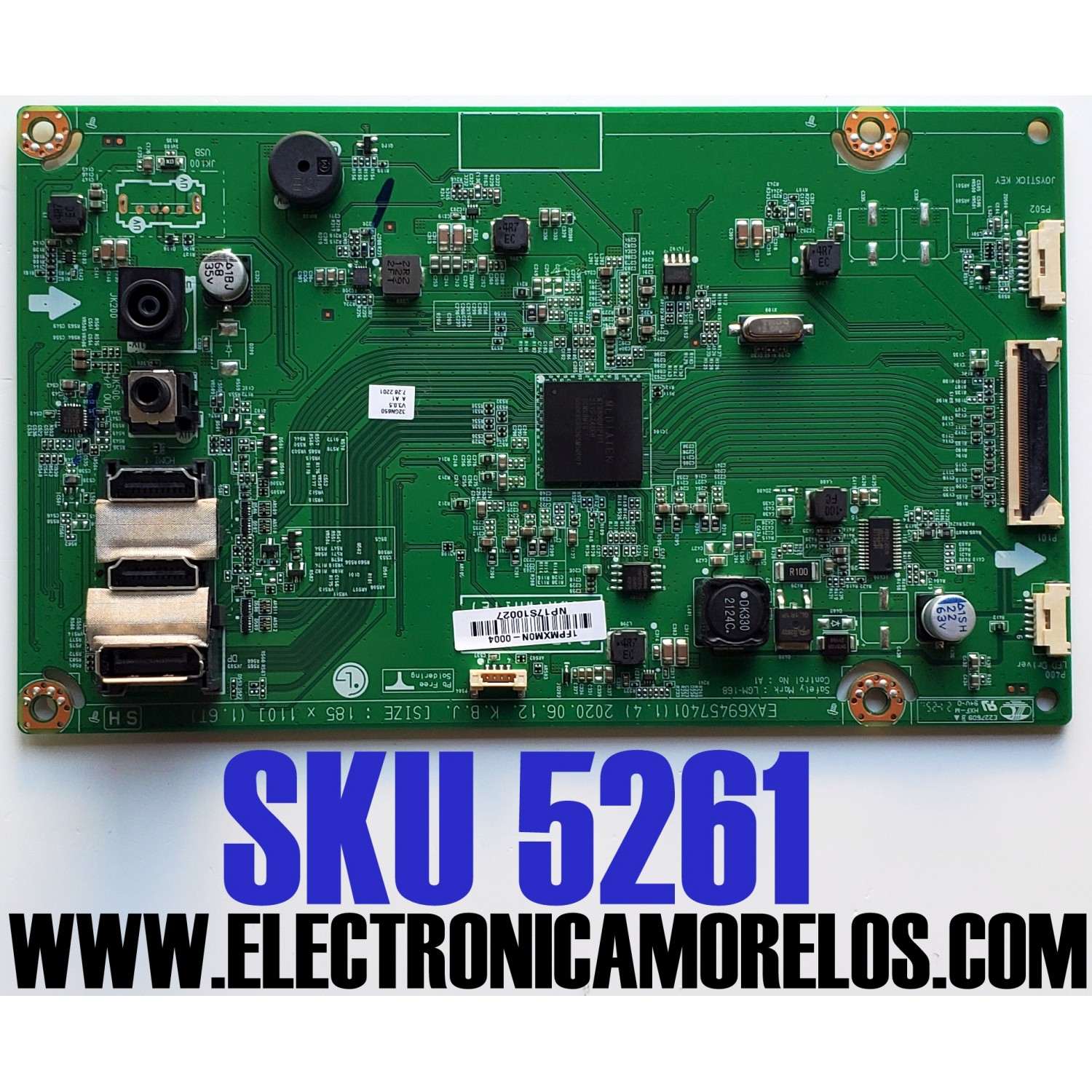 MAIN PARA MONITOR LG / NUMERO DE PARTE EAX69457401 / EAX69457401(1.4) / NP17S10027 / 32GN650 / PANEL SEM320F0(AD0-M12) / MODELO 32GN650-BY / 32GN650-BY.AUSUMKM