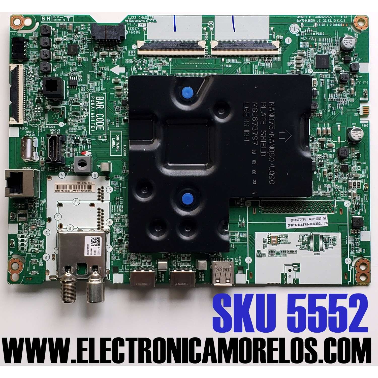 MAIN ORIGINAL PARA TV LG 4K UHD HDR / NUMERO DE PARTE EBT67441802 / EAX70043605 / 67441802 / EAX70043605(1.0) / PANEL NC700TQG-VSLH6 / DISPLAY JE695R3HE47 / MODELO 70UR8750PSA / 70UR8750PSA.BWMMLKR
