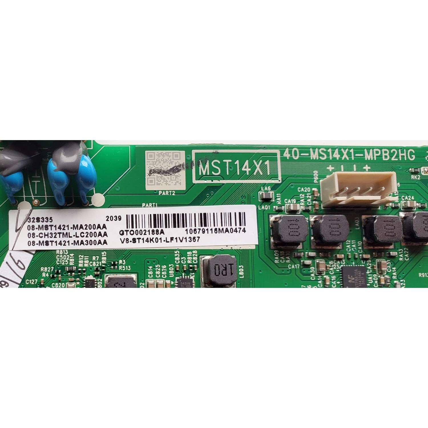 MAIN FUENTE ((COMBO)) PARA TV TCL / NUMERO DE PARTE 08-CH32TML-LC200AA / 40-MS14X1-MPB2HG / MST14X1 / V8-ST14K01-LF1V1367 / GTO002188A / 08-MST1421-MA200AA / 08-MST1421-MA300AA / MODELO 32S335 - Imagen 3