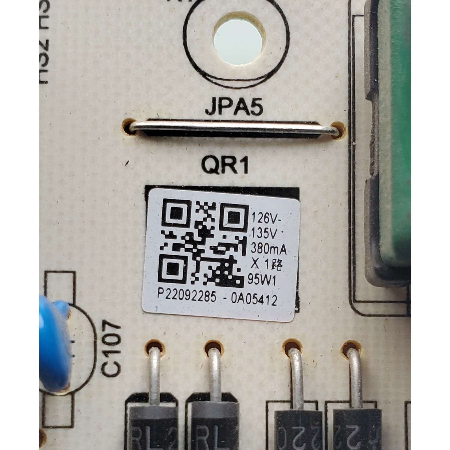 FUENTE DE PODER PARA TV TCL / NUMERO DE PARTE 30102-000012 / PW.A100W2.771 / 22092285 / PANEL CV500U2-L02 REV:02 / MODELOS 50S453 / 50S455 / 50S45G - Imagen 4