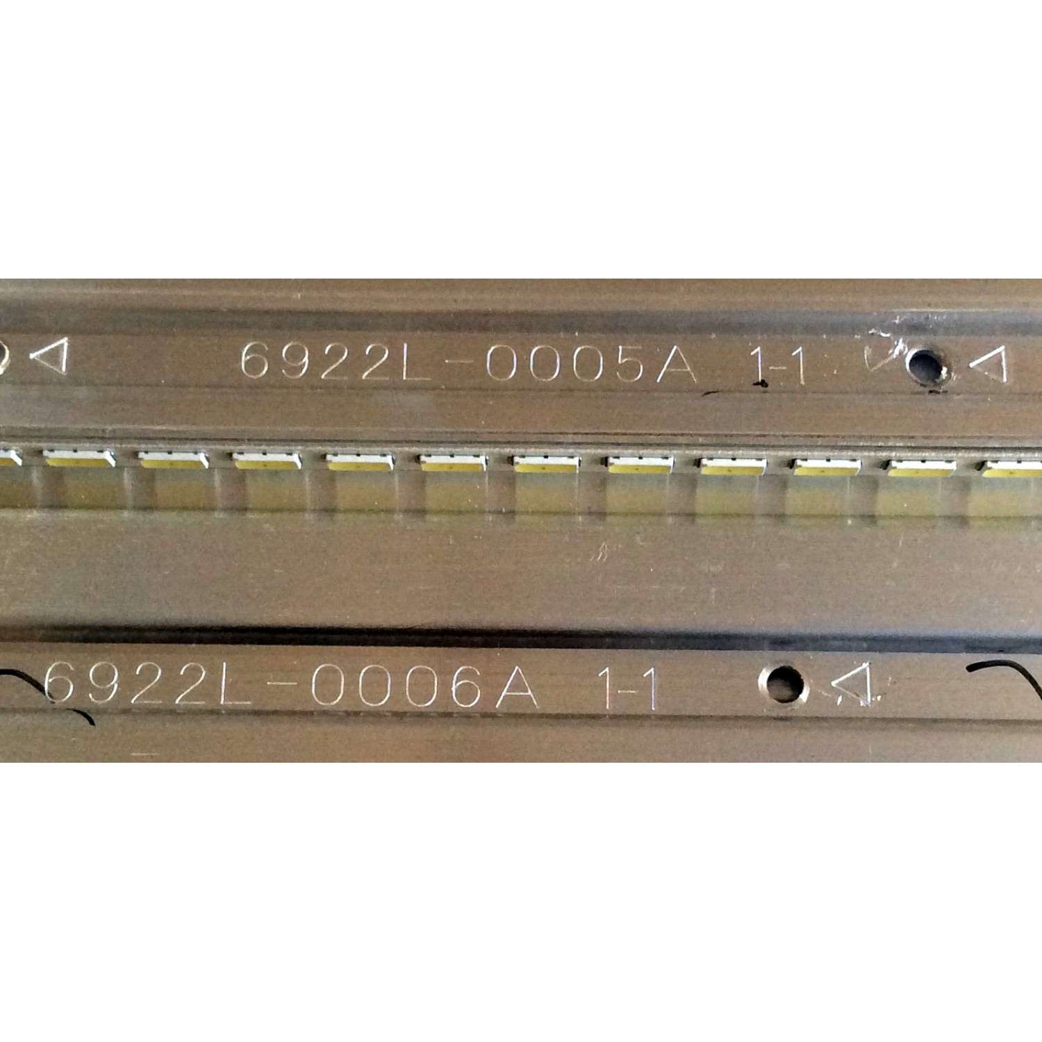 KIT DE LED`S PARA TV (2 PIEZAS) / VIZIO 6922L-0005A / 6922L-0006A / FS0516A / FS0518A / 55¨ V12 Edge REV0.6 1 L-Type 6920L-0001C / 55¨ V12 Edge REV0.6 1 R-Type 6920L-0001C / PANEL LC550EUD (SE)(F3) / MODELO M3D550KD LTYPMLEN - Imagen 2