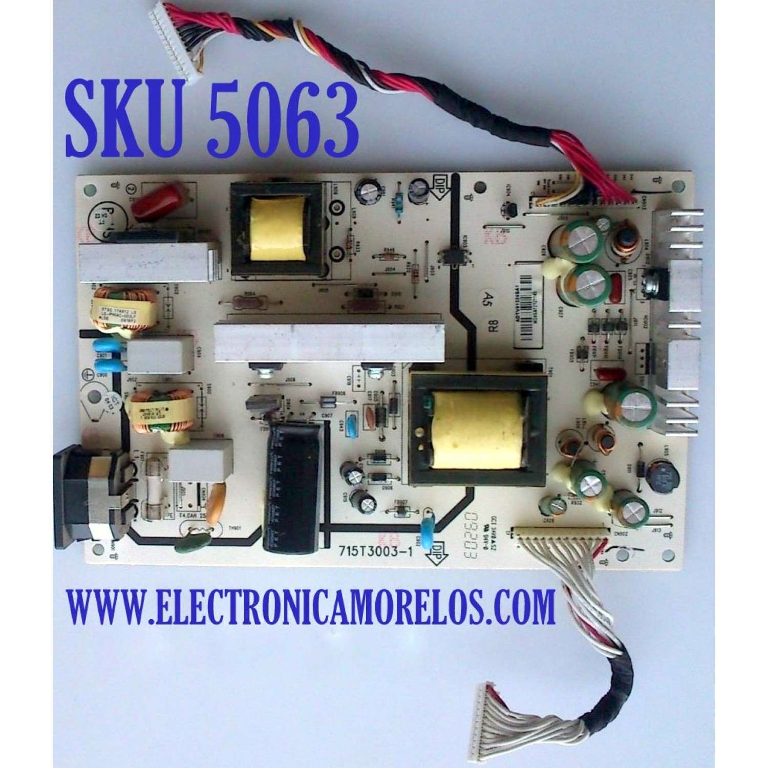 FUENTE DE PODER / VIZIO ADTV81324SA1 / 715T3003-1 / 81324SA1 / PANEL V260B1-L11 REV C1 / MODELO VA26LHDTV10T