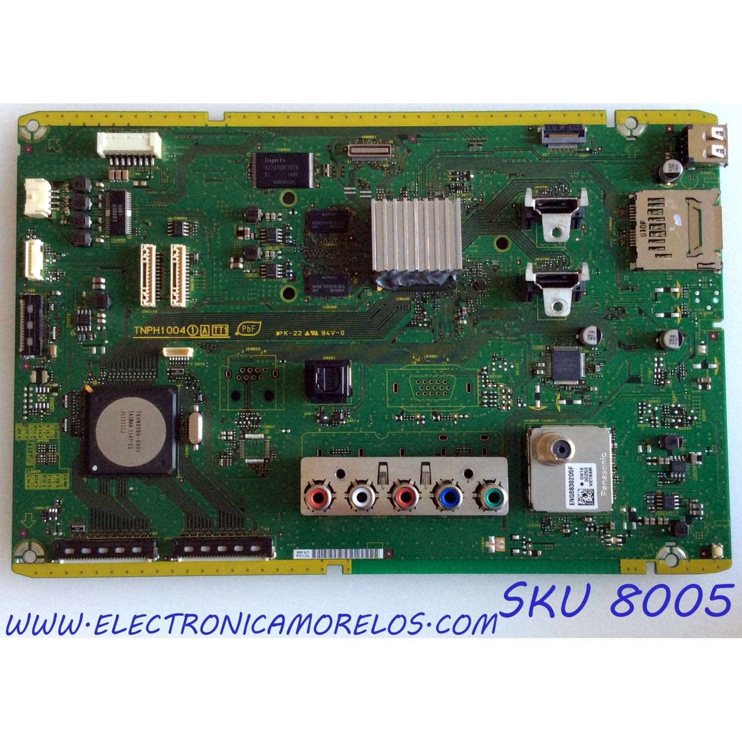 MAIN / PANASONIC TXN/A1SRUUS / TNPH1004UA / TNPH1004 / PARTES SUSTITUTAS TNPH1004UG / TNPH1004UC / PANEL MC127FU1511 / MODELO TC-P50U50