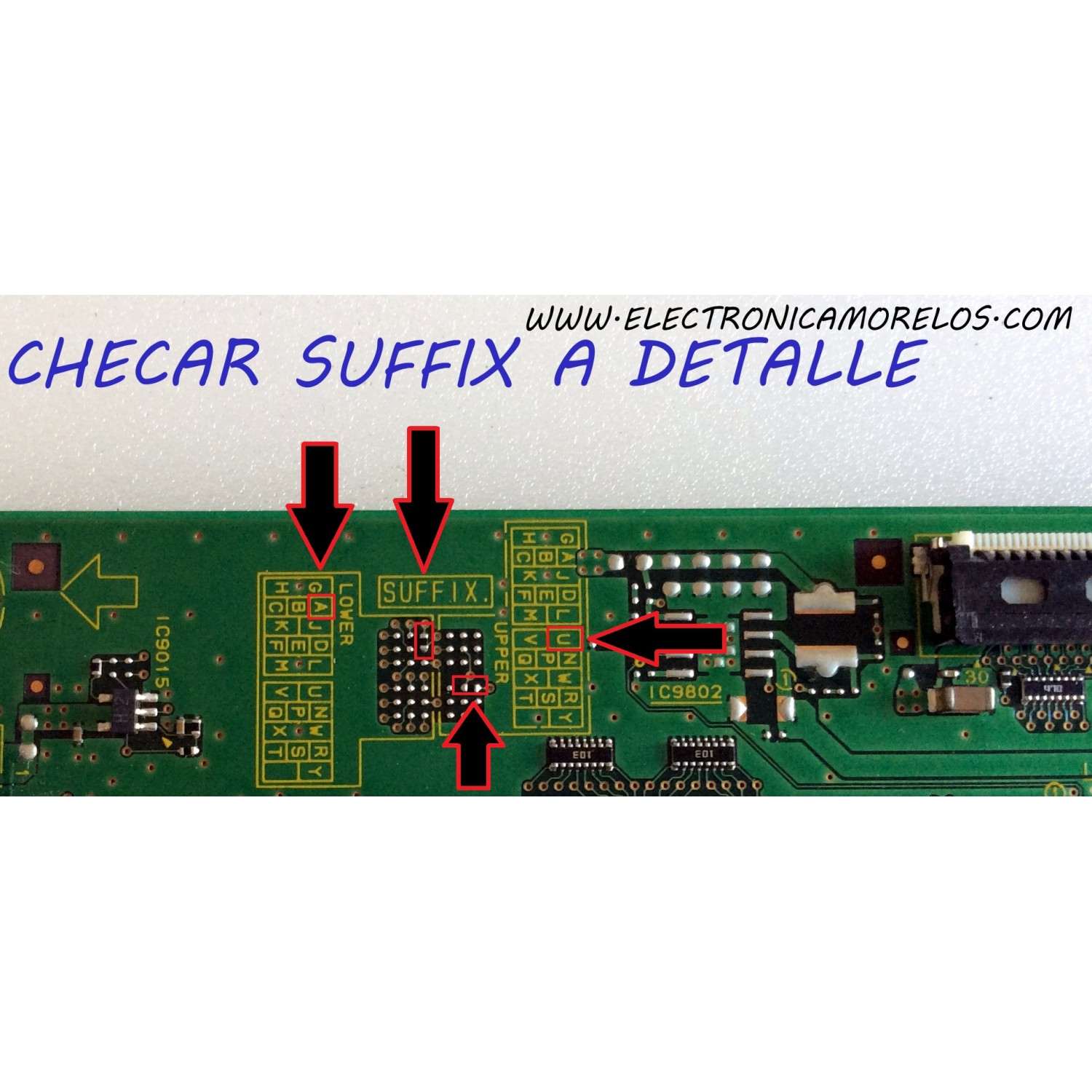 MAIN / PANASONIC TXN/A1SRUUS / TNPH1004UA / TNPH1004 / PARTES SUSTITUTAS TNPH1004UG / TNPH1004UC / PANEL MC127FU1511 / MODELO TC-P50U50 - Imagen 3