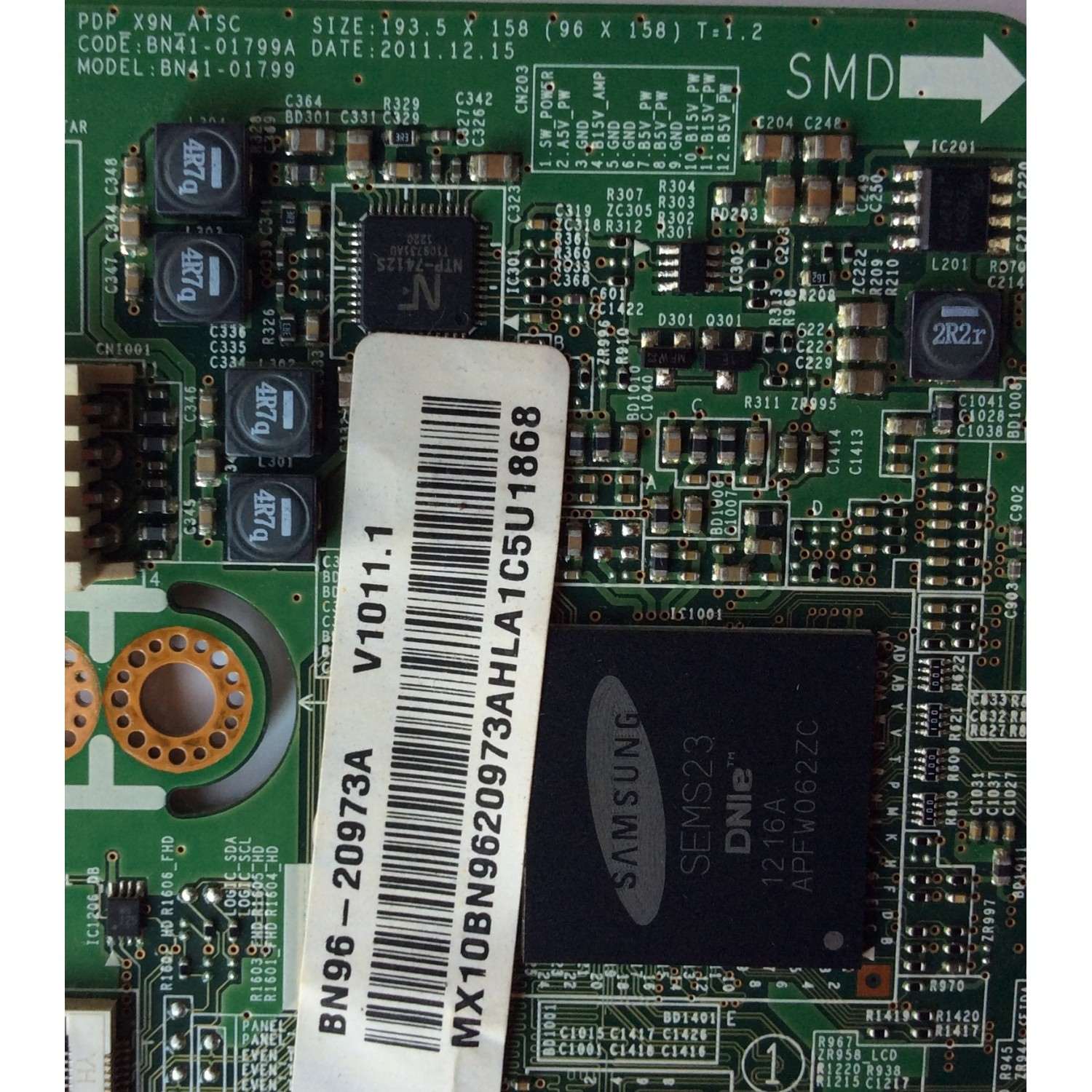 MAIN / SAMSUNG BN96-20973A / BN41-01799A / BN97-06706A / MODELO PN51E450A1FXZA TD02 / PANEL S51AX-YD01 / S51AX-YB01 	 - Imagen 2
