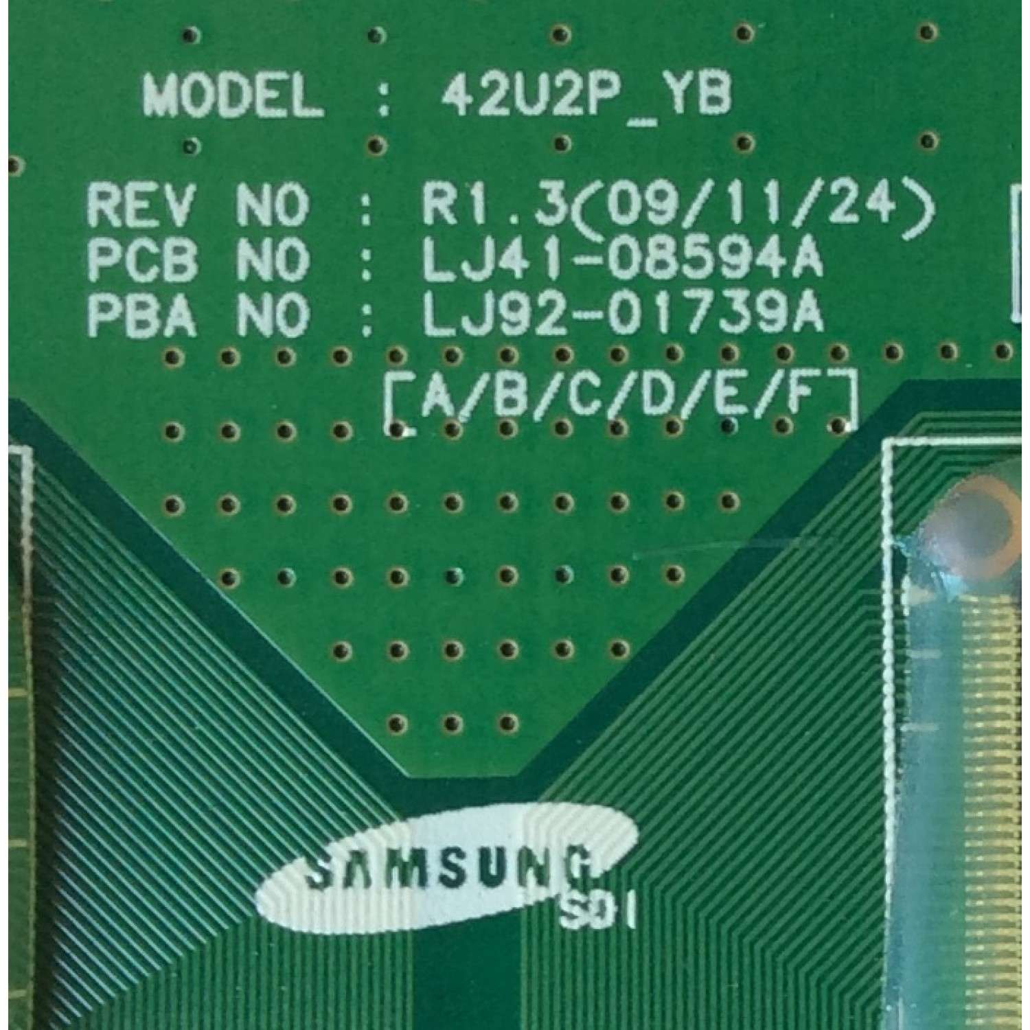 BUFFER / SAMSUNG BN96-13070A / LJ41-08594A / MODELO PN42C430A1DXZA / PANEL LJ92-01739B	 - Imagen 2