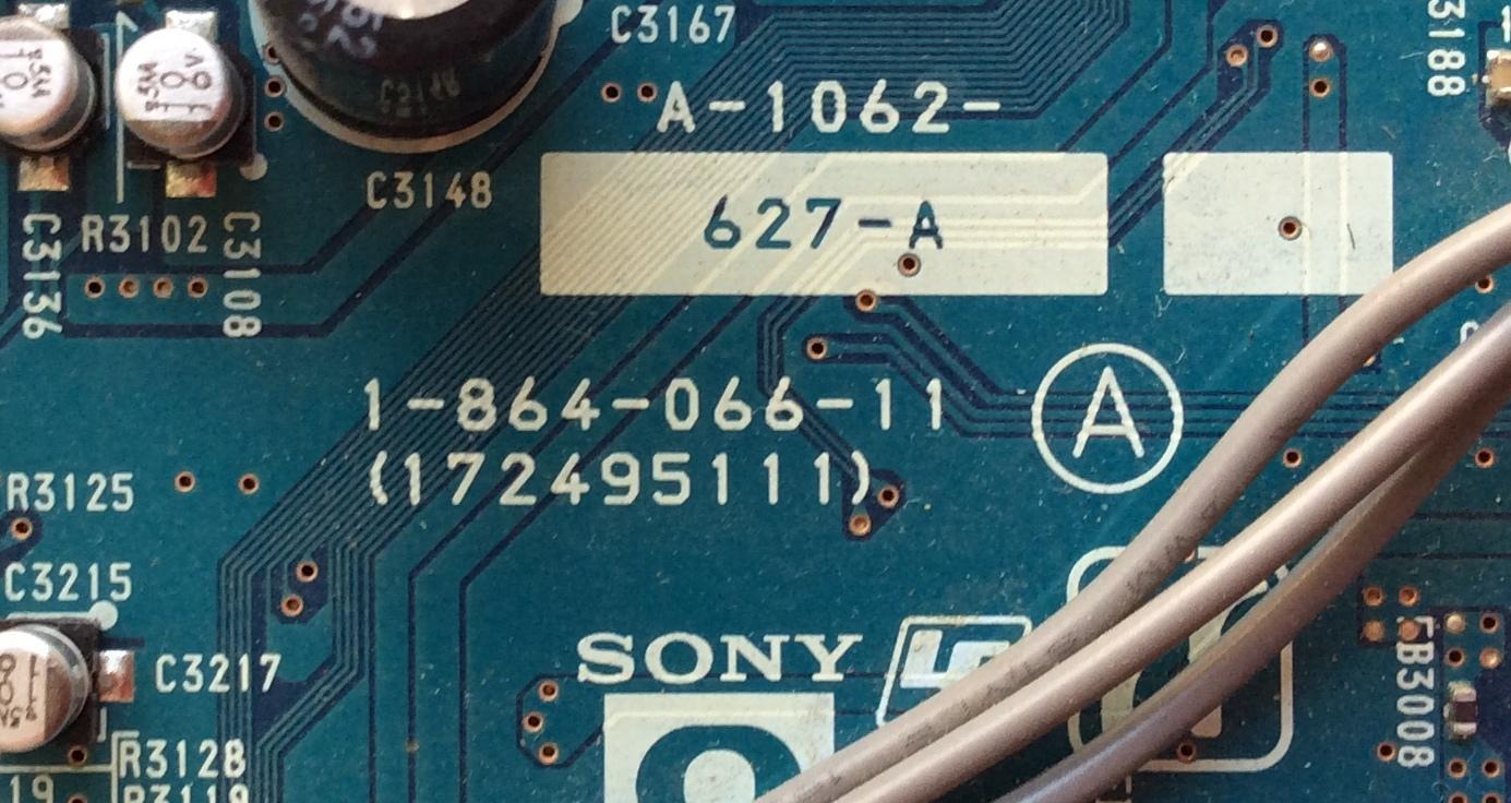 TARJETA DE A/V / SONY A-1062-627-A / 1-864-066-11 / 172495111 / MODELO FWD-50PX1	 - Imagen 2