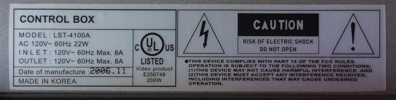 MODULO DE VIDEO COMPLETO / LG LST-4100A / A6B124132 / MODELO 3141TZZ172A	 - Imagen 3