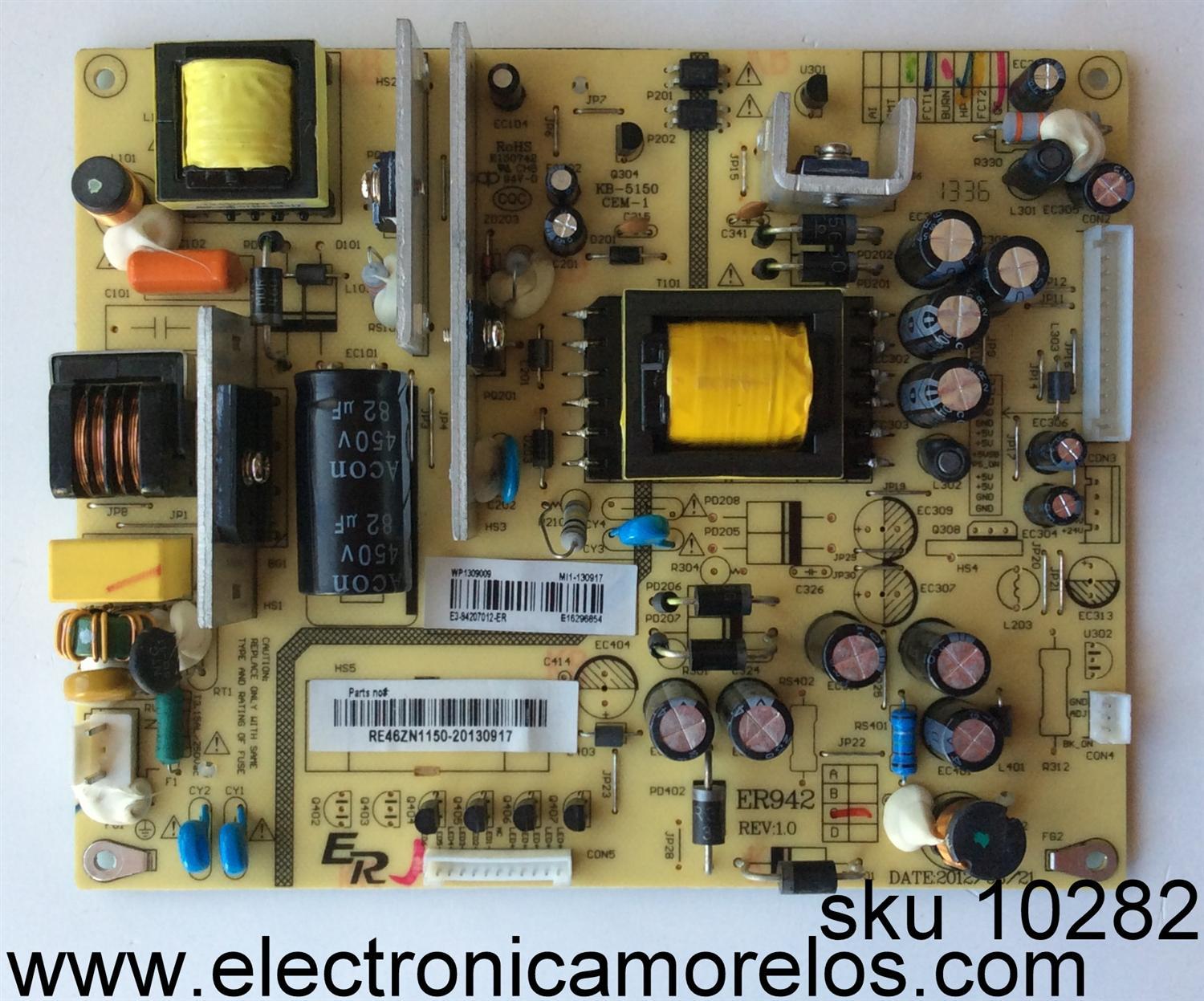 FUENTE DE PODER / RCA RE46ZN1150 / E3-94207012-ER0/ ER942 / MODELO LED42C45RQD	