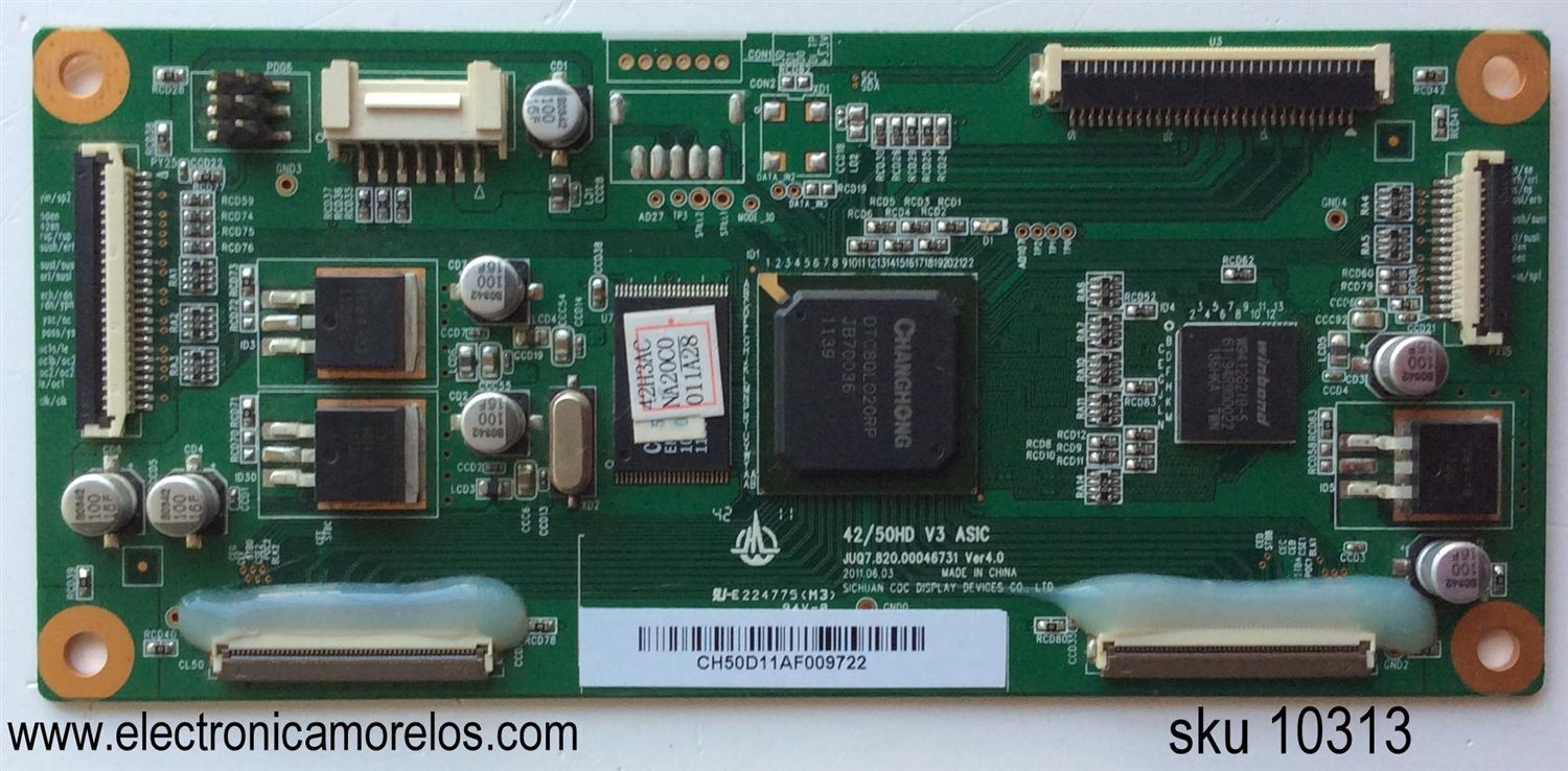 MAIN LOGICA / STYLUS JUQ7.820.00046731 / JUQ7.820.00046731 VER4.0 / CH50D11AF / MODELO STY0642 / PANEL PM42H3000	