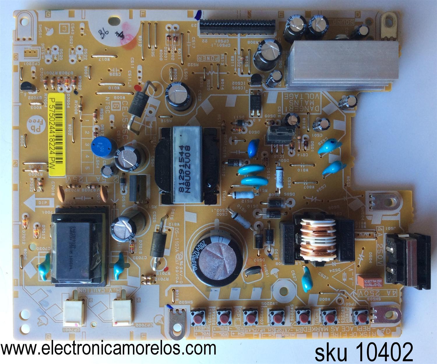 FUENTE / BACKLIGHT / VERSION 1 / SANSUI CEJ535C / 575024418224 / MODELO HDLCD185W / HDLCD1955C / HDLCD1955W / HDLCD19WB / HDLCD1955D / SANYO DP19640