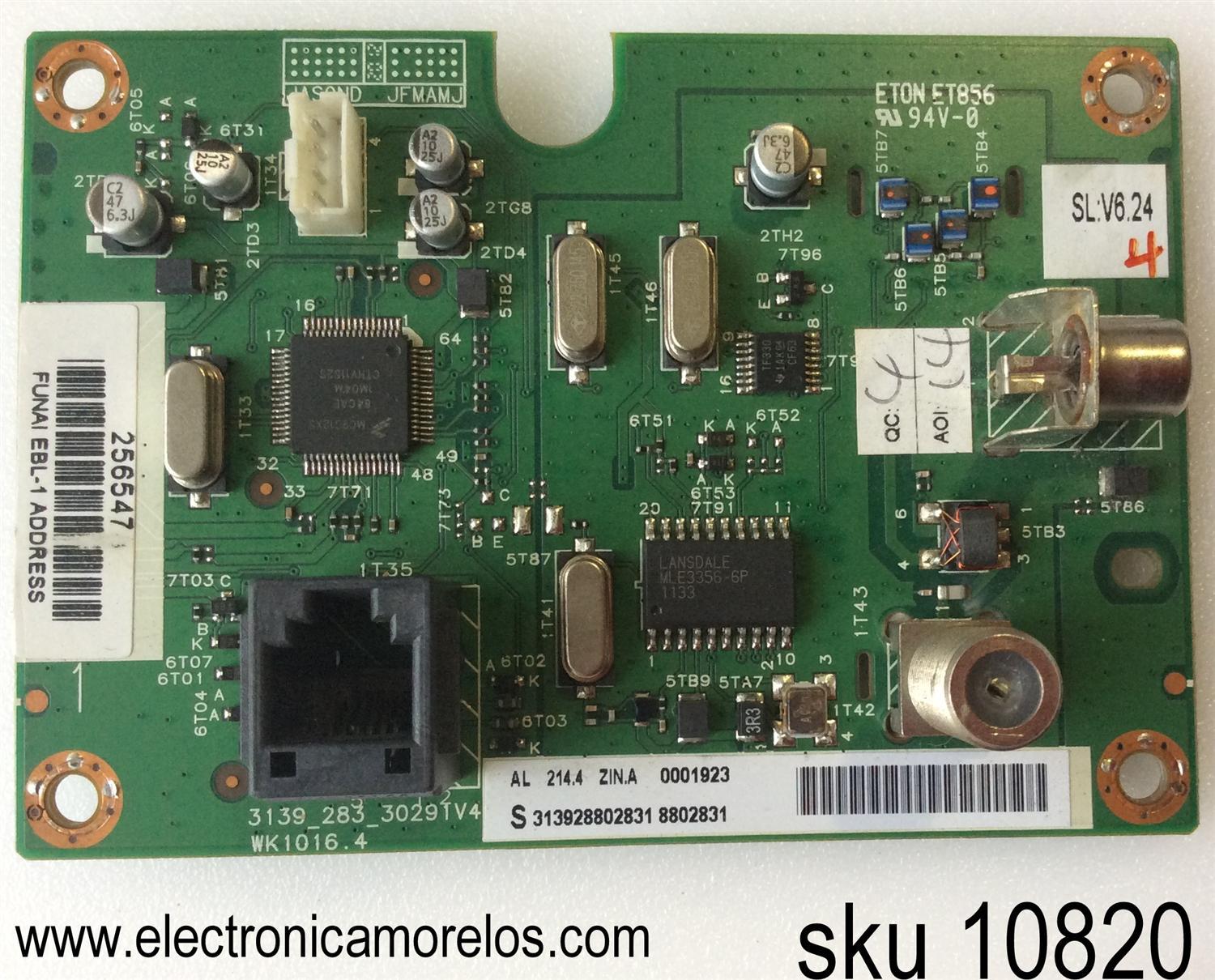 TARJETA DE VIDEO / PHILIPS 313928802831 / 3139_283_3029TV4 / MODELO 32HFL5763L/F7	