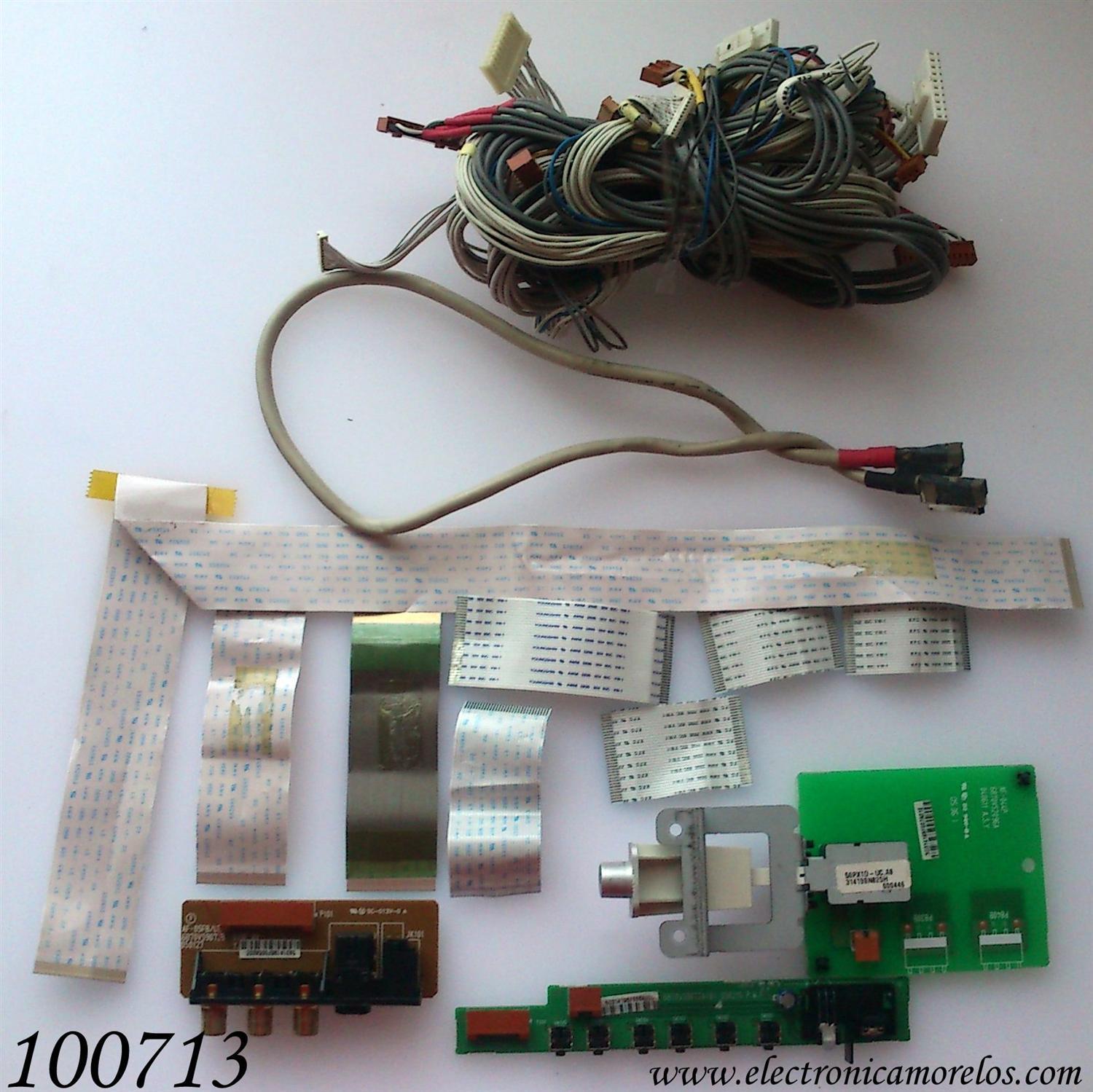 KIT DE CABLES PARA TV / LG 6870VS9072A809 / 050215 P.W.G / 6870VS9073B / 6870VS2096A / MODELO 50PX1D-UC	