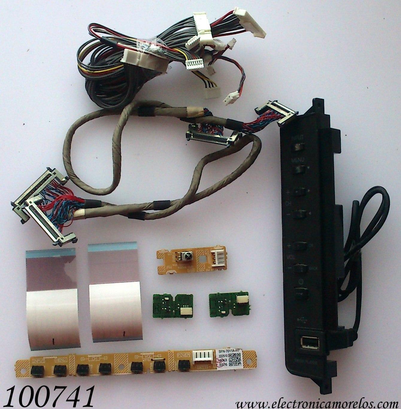 KIT DE CABLES PARA TV / JVC SFN-7011A-H7 / LCB90793-001A / SFN-8022A / LCA90865-01A / MODELO LT42P510	