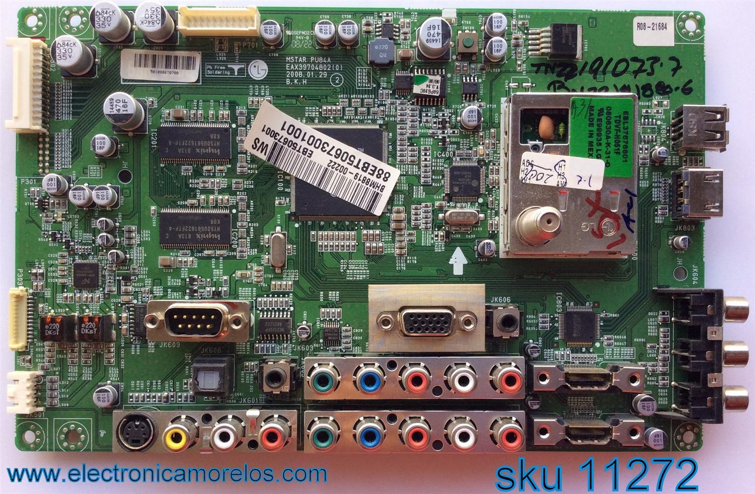 MAIN/ LG EBT50673001 / EAX39704802(0) / SUSTITUTA EBR50673201 / MODELO 60UH6090-UF.BUSWLJR	
