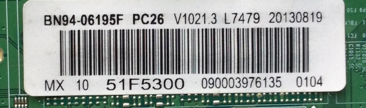 MAIN PARA TV SAMSUNG NUMERO DE PARTE BN94-06195F / BN41-01965A / BN97-06528R / MODELO PN51F5300AFXZA US01 / PANEL S51FH-YB03 / S51FH-YE01	 - Imagen 2