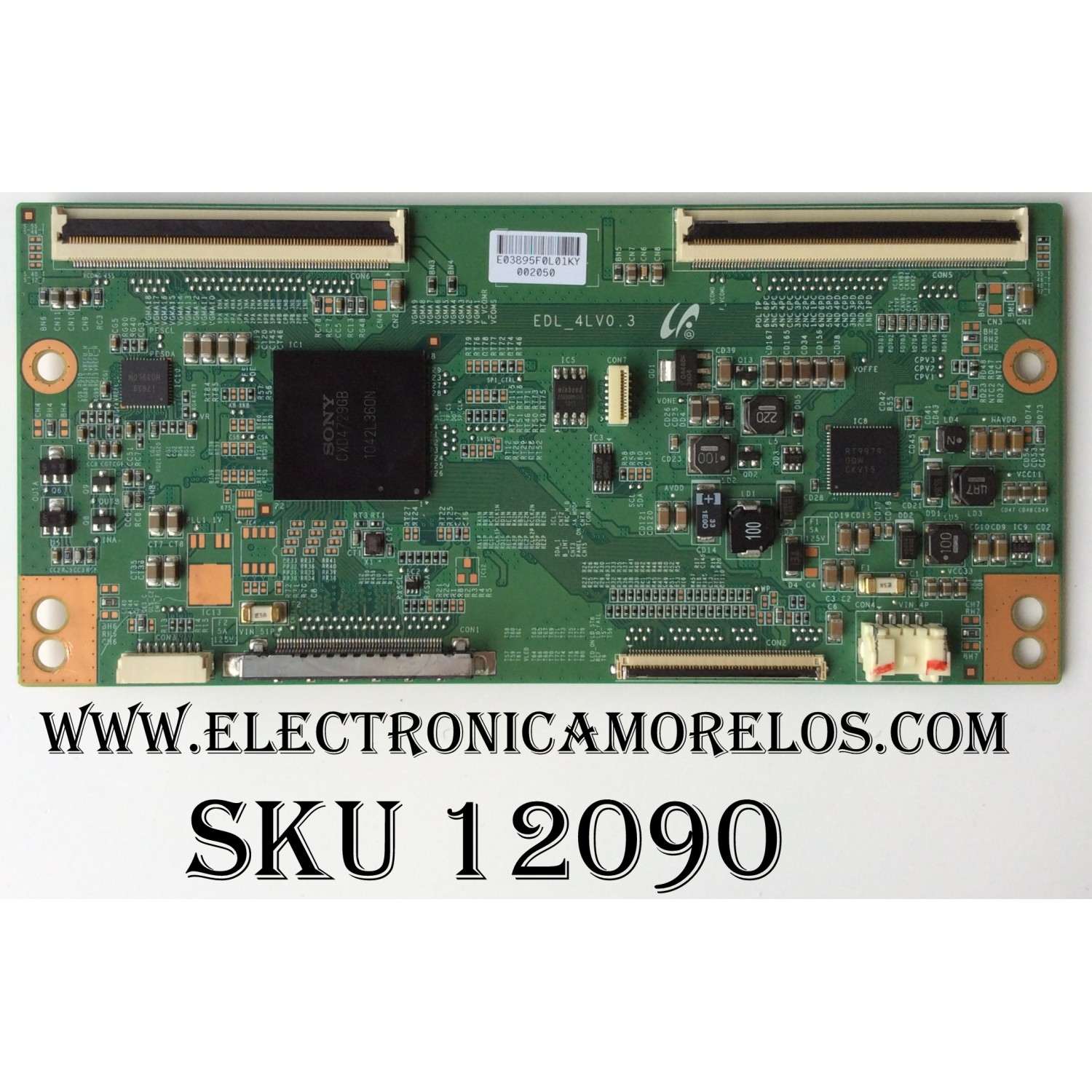T-CON / SONY LJ94-03895F / 03895F / EDL_4LV0.3 / MODELO KDL-55EX620 / PANEL LTY550HJ03-004	