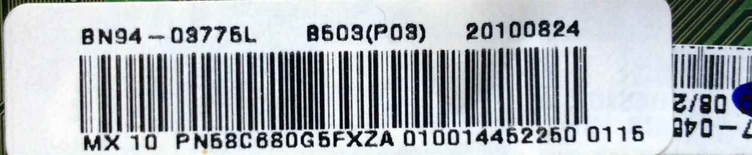 MAIN / SAMSUNG / BN94-03775L / BN97-04562J / BN41-01535A / MODELO PN58C680G5FXZA UO05 / PANEL S58FH-YB05	 - Imagen 2