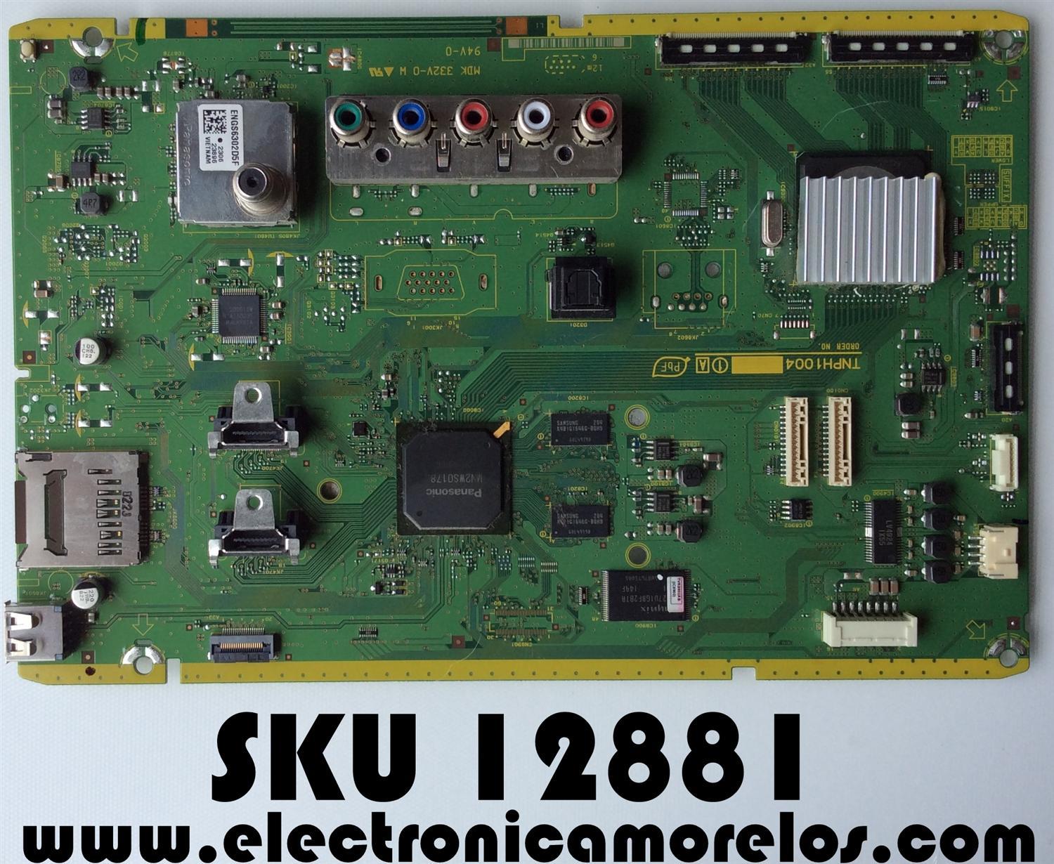 MAIN / PANASONIC TXN/A1TLUUS / TNPH1004UB / SUSTITUTA TNPH1004UD / MODELO TC-50PU54	