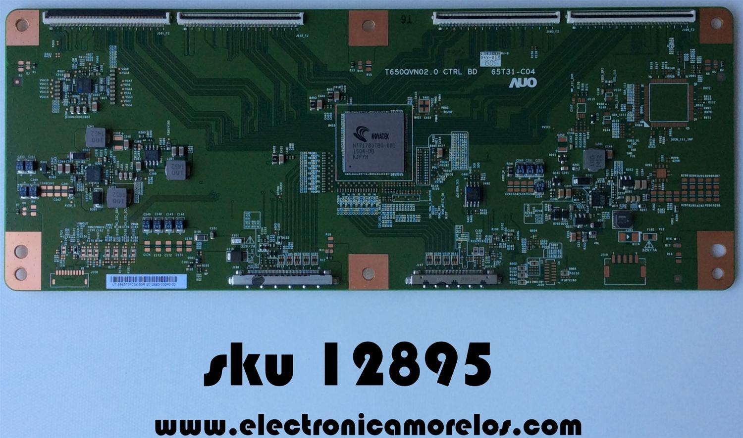 T-CON / PANASONIC 5565T31C04 /  55.65.T31.C04 /  65T31-C04 / T650QVN02.2  /  MODELO TC-65CX420U