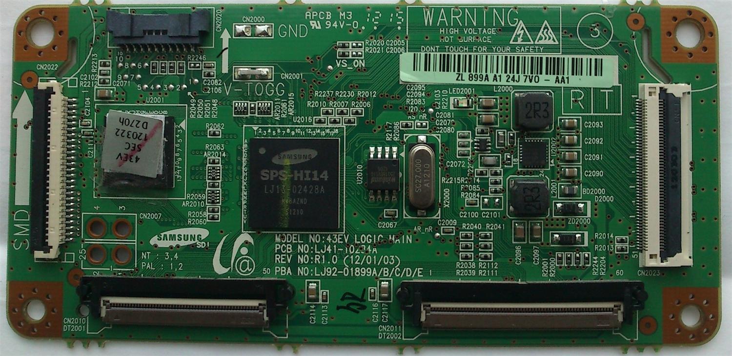 MAIN LOGICA 899A / SAMSUNG LJ92-01899A MODELO PL43E400U1FXZX
