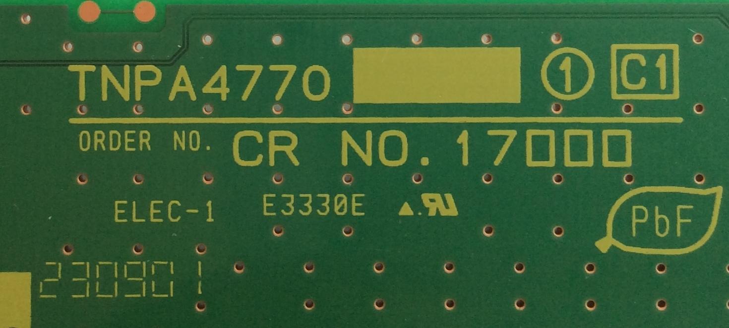 BUFFER / PANASONIC TNPA4770 / TNPA4770 / MODELO TC-P54Z1  /  PANEL MC137F21Z12 - Imagen 2