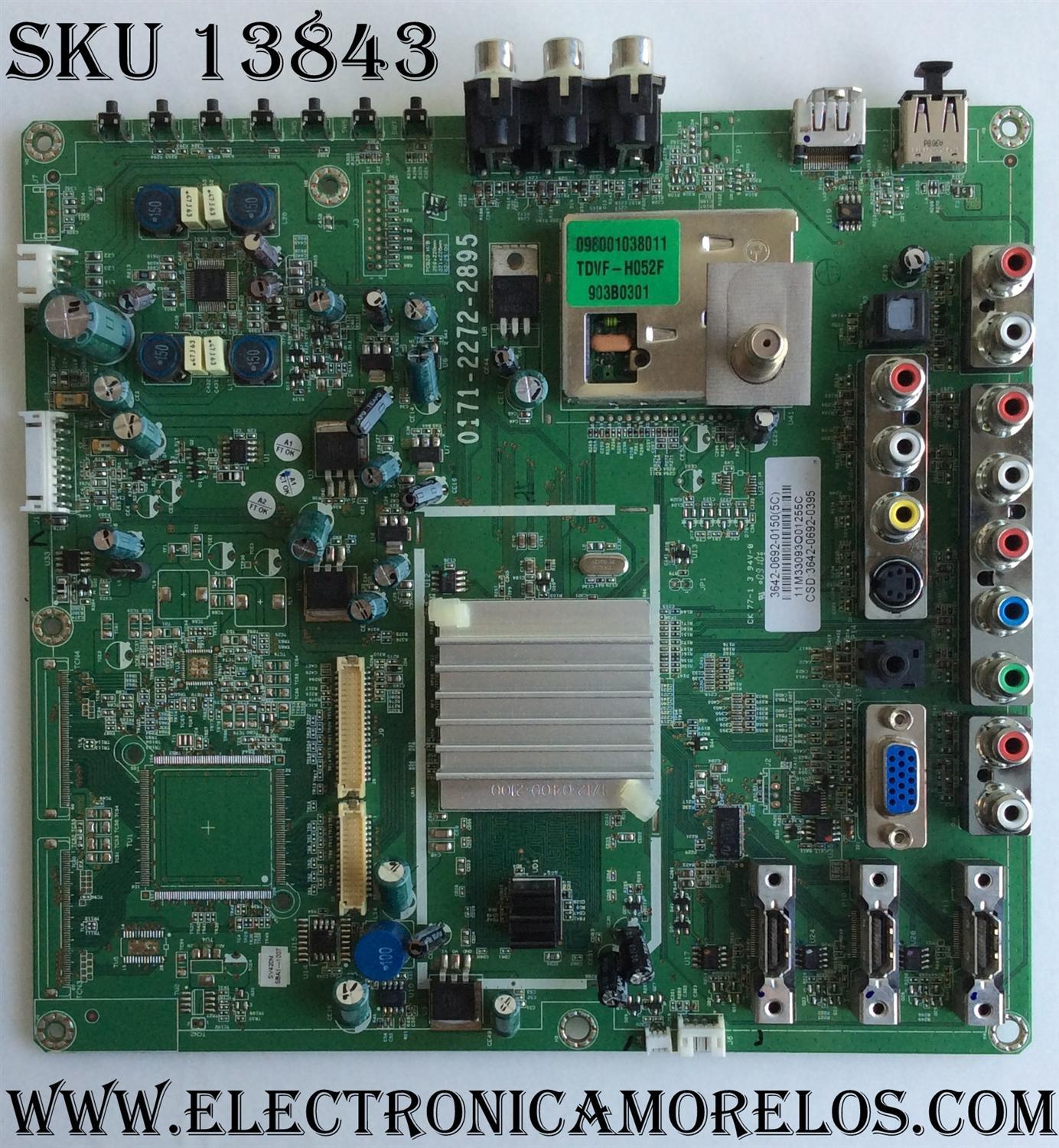 MAIN / VIZIO 3642-0692-0150 / 0171-2272-2895 / 3642-0692-0395 / MODELO SV420M LSPEIAK / PANEL LC420WUF (SB)(A1)