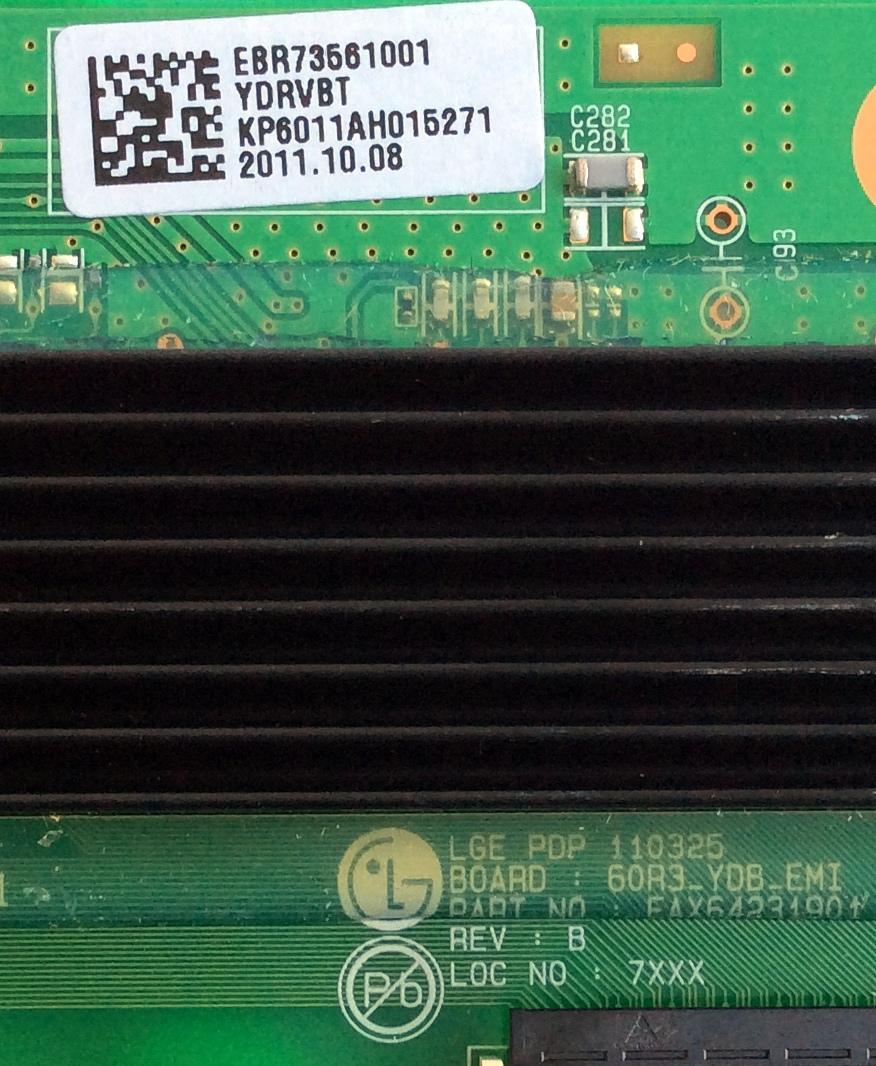 BUFFER YDRVBT / LG EBR73561001 / EAX64231901 / PANEL PDP60R30110 / MODELOS Z60PV220-UA / 60PV250-UB / 60PV490-UC / 60PV400-UB / 60PZ950-UA / 60PZ750-UG / 60PZ550-UA / 60PV450C-UA / 60PV450-UA / 60PZ850-UA - Imagen 2