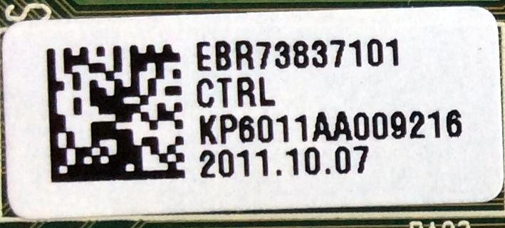 MAIN LOGICA / LG EBR73837101 / EAX63989001 / PANEL PDP60R30110 / MODELOS 60PV250-UB / 60PV450-UA / 60PV450C-UA / 60PZ550-UA / 60PZ750-UG / 60PZ950-UA / 60PV400-UB / Z60PV220-UA  - Imagen 2