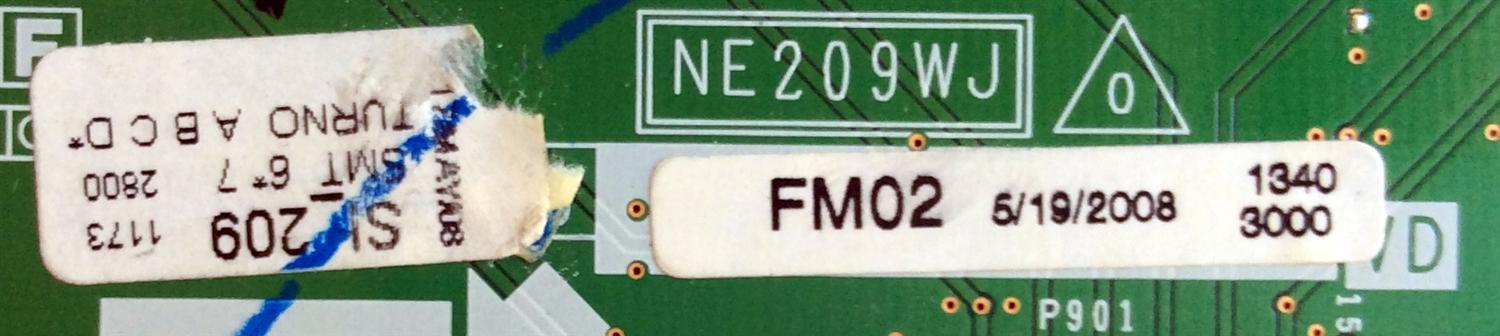 TARJETA DE A/V / SHARP NE209WJFM02 / NE209WJ / FM02 / KE209 / MODELOS LC-46LE810UN / LC-46SB54	 - Imagen 2