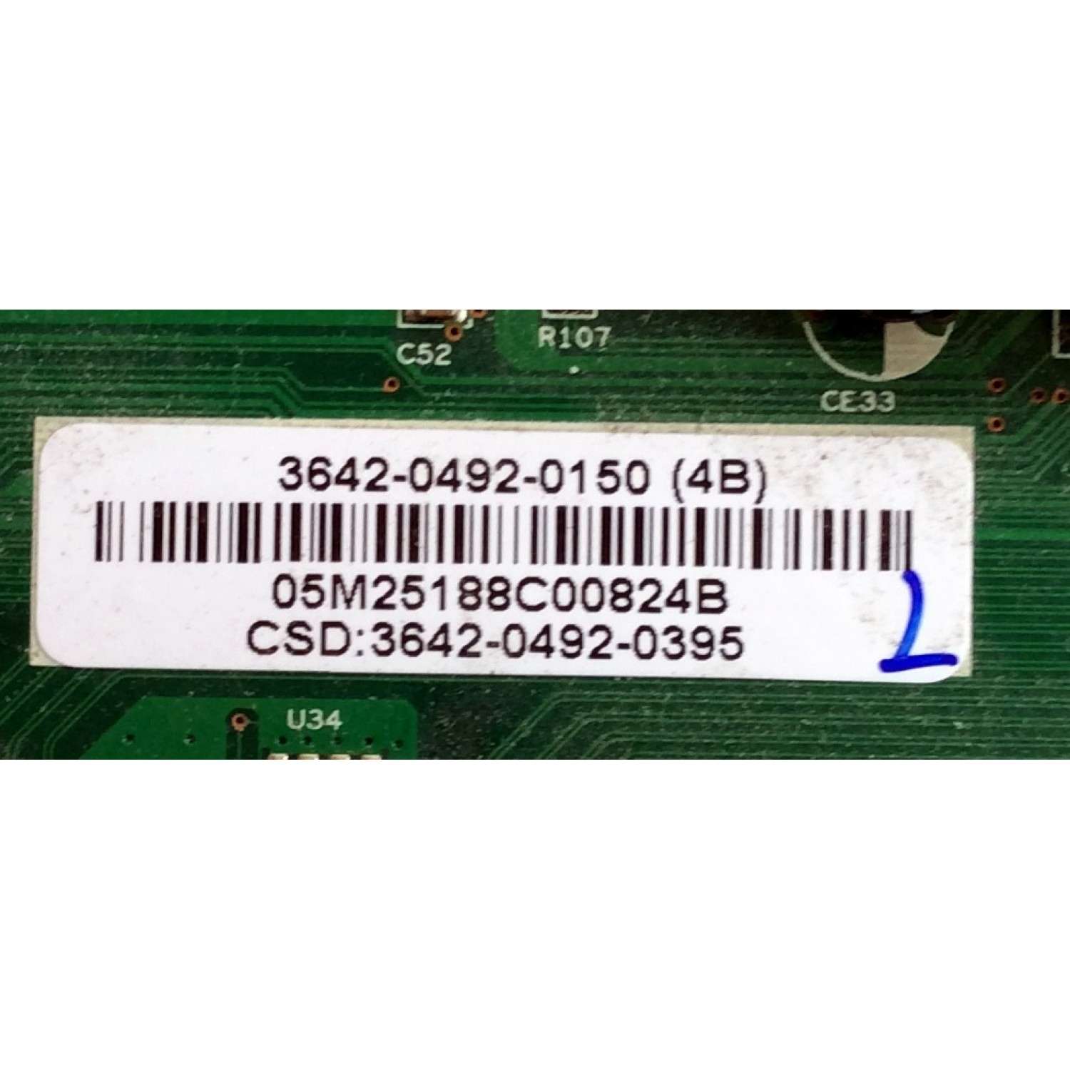 MAIN / VIZIO 3642-0492-0150 / 0171-2272-2654 / SUSTITUTA 3642-0492-0395 / MODELO SV420XVT1A / PANEL LC420WUD(SA)(C1)	 - Imagen 2