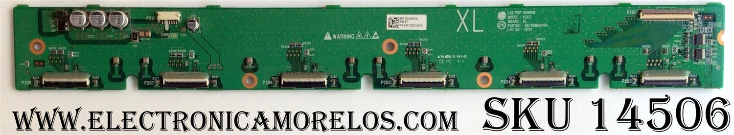BUFFER / VIZIO 6871QLH067A / 6870QMH005A / 6870QMH105A / MODELO / PANEL PDP42X3XXXX