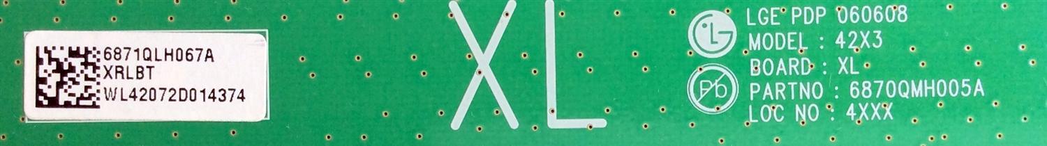 BUFFER / VIZIO 6871QLH067A / 6870QMH005A / 6870QMH105A / MODELO / PANEL PDP42X3XXXX - Imagen 2