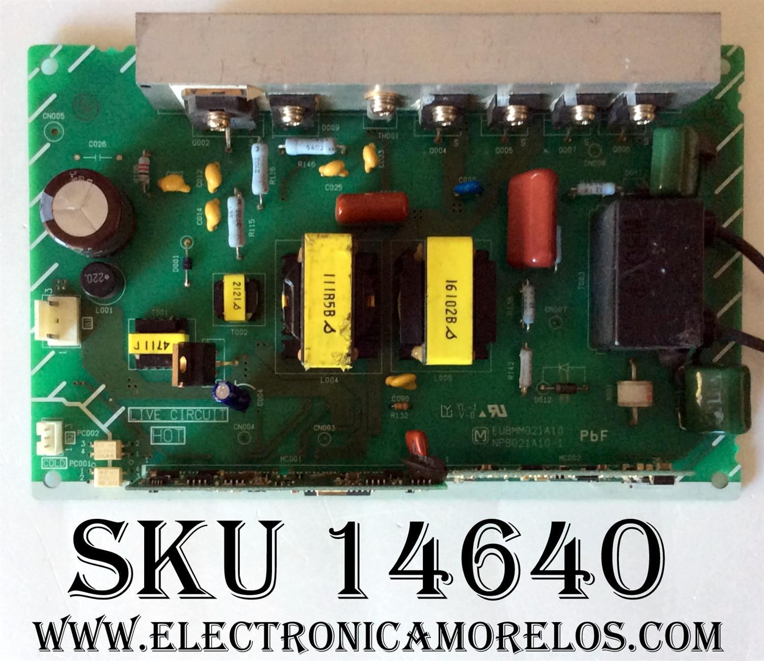 BALASTRA DE LAMPARA / PANASONIC EUBMM021A10 / NPB021A10-1 / MODELO PT-56DLX25 / PT-56DLX75 / PT-61DLX25 / PT-61DLX75	