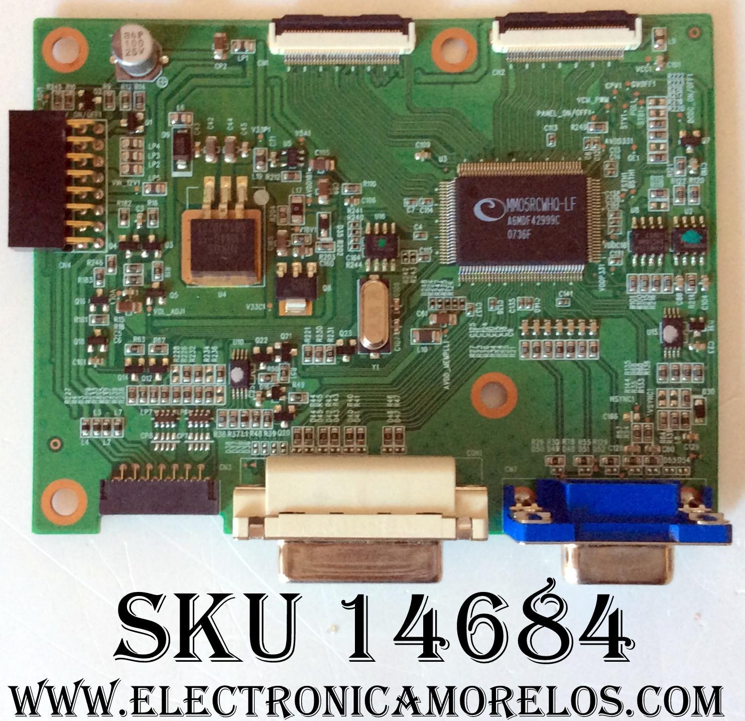 MAIN / WESTINGHOUSE 35-D017892 / A190A2-A02-H-S1 / MODELO L1916HW / PANEL A190Z1	H