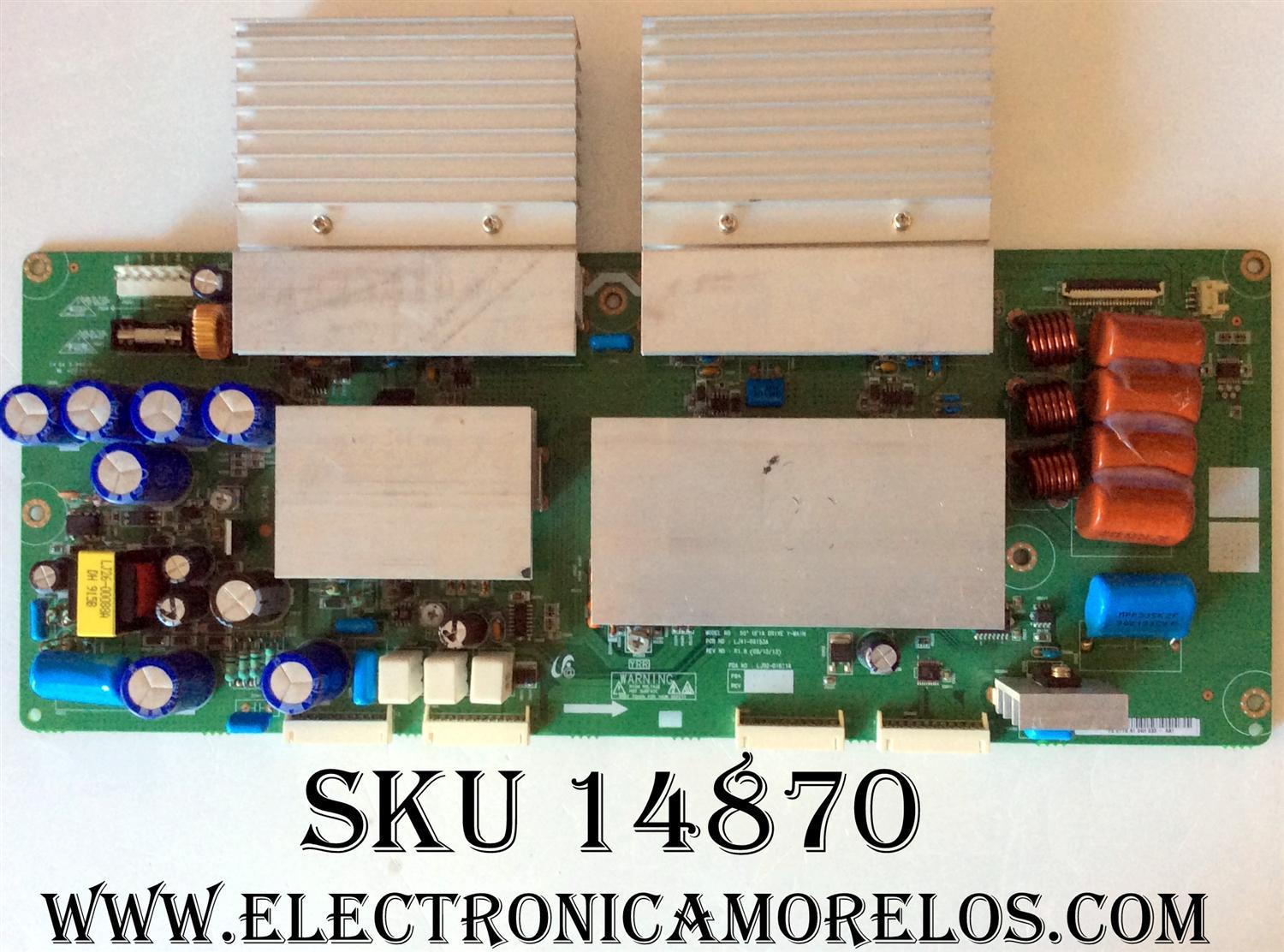 Y-MAIN / SAMSUNG LJ92-01611A / LJ41-06153A / 611A / REV 1.8 / VERSION A1 / MODELOS  PN50B560T  / PN50B540S3F  / PN50A550S1 / PN50A530S2F / PN50A510P3F  / PH50KPFLBF  / PN50B560T5F /  PN50B530S2F  / PN50A650T1F  / PN50A550S1F / PL50B530S2F / PN50B650S1 